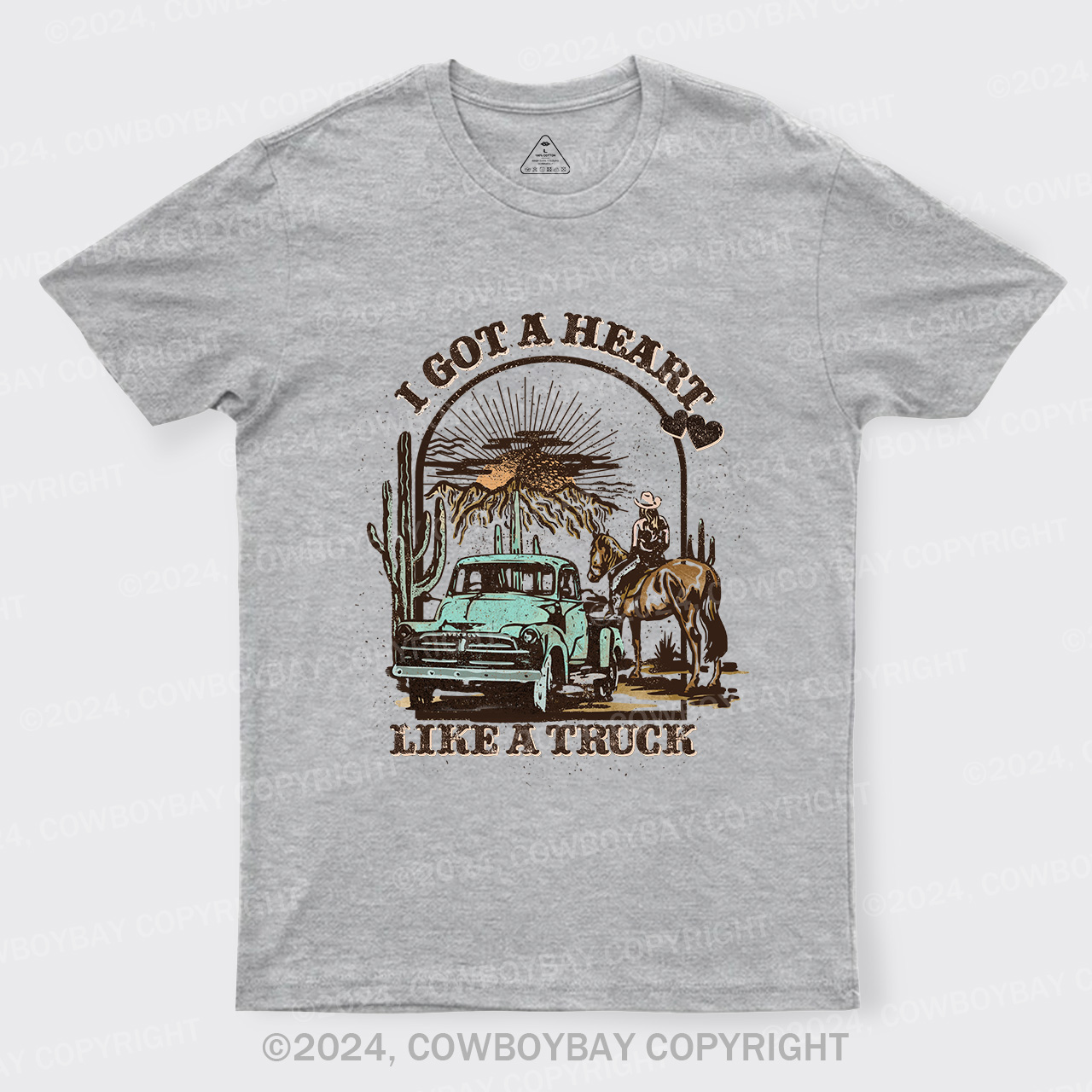 Heart Like A Truck Western Sunset Tees