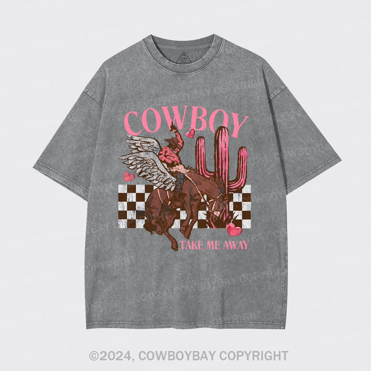 Cowboy Take Me Away Wild West Garment-dye Tees