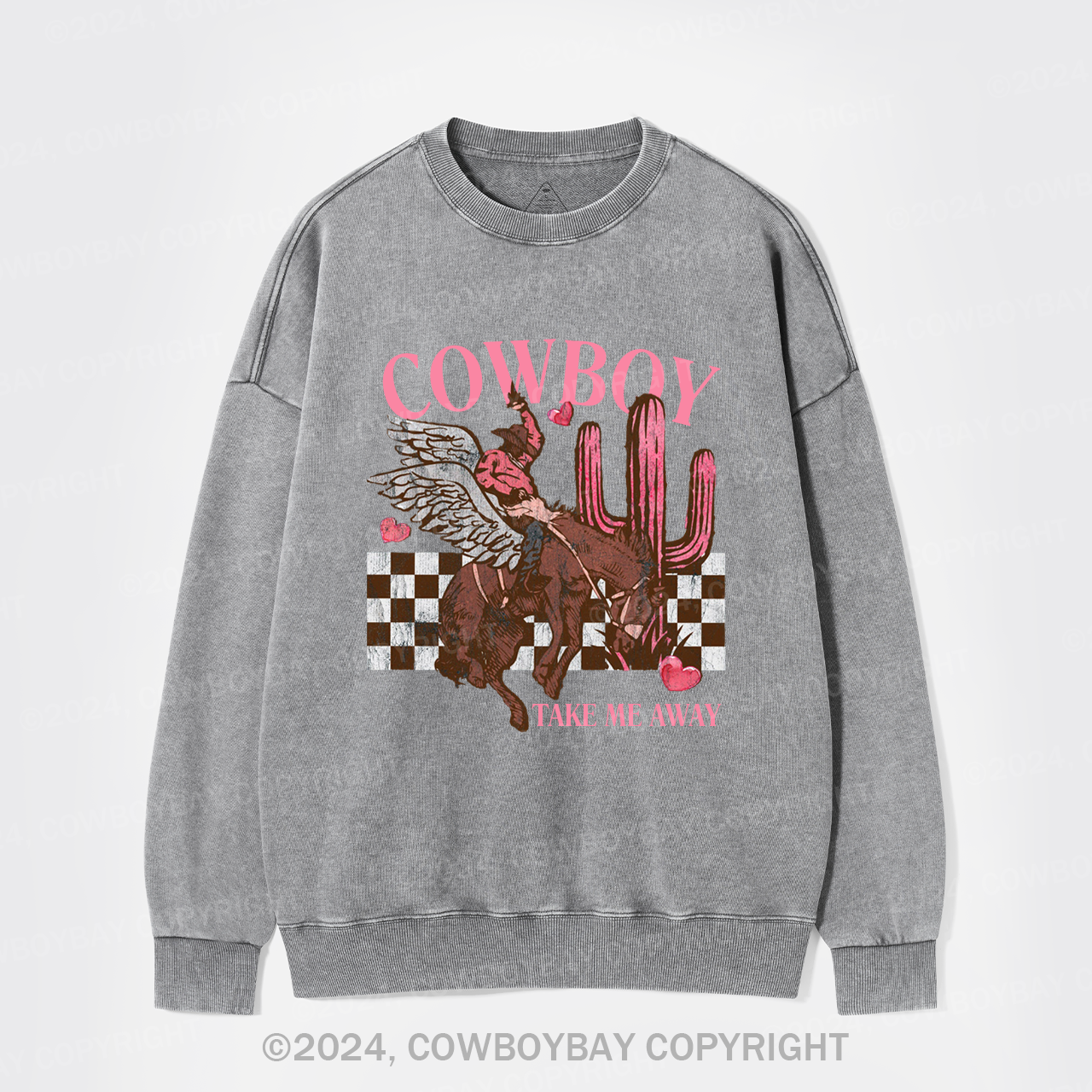 Cowboy Take Me Away Wild Washed Sweatshirts