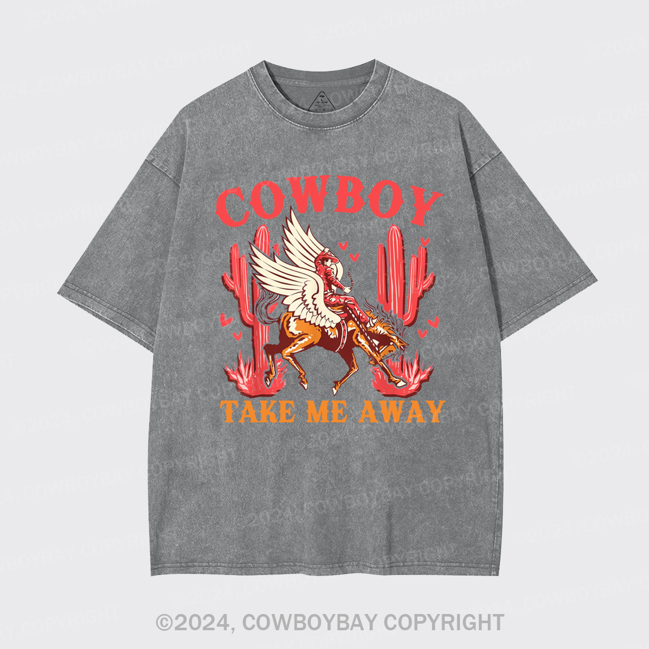 Wild West Cowboy Take Me Away Garment-dye Tees