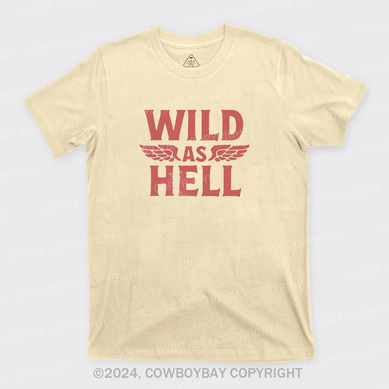 Wild As Hell Wings Rock N Roll Cowgirl T-Shirts