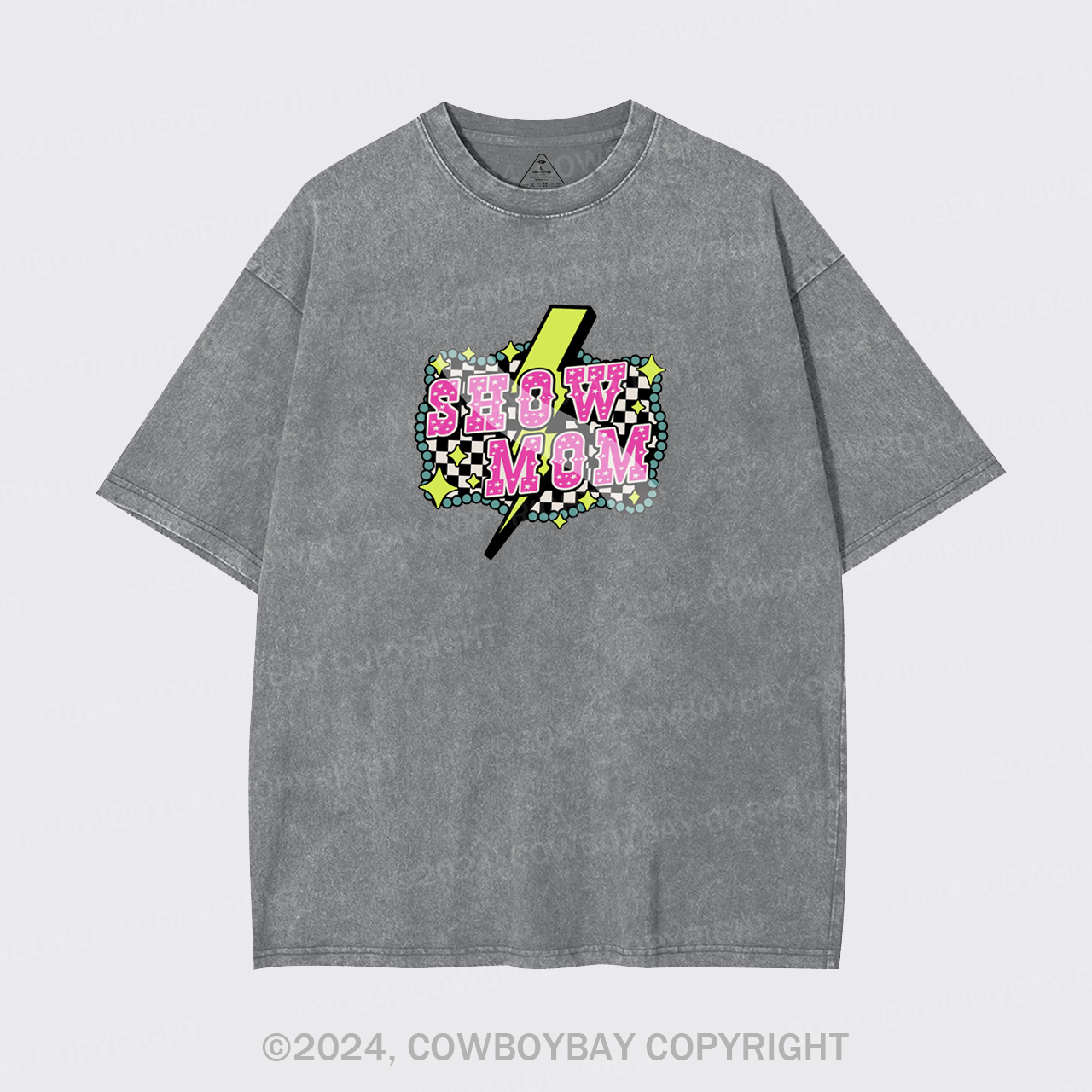 Show Mom Cowgirl Garment-dye Tees