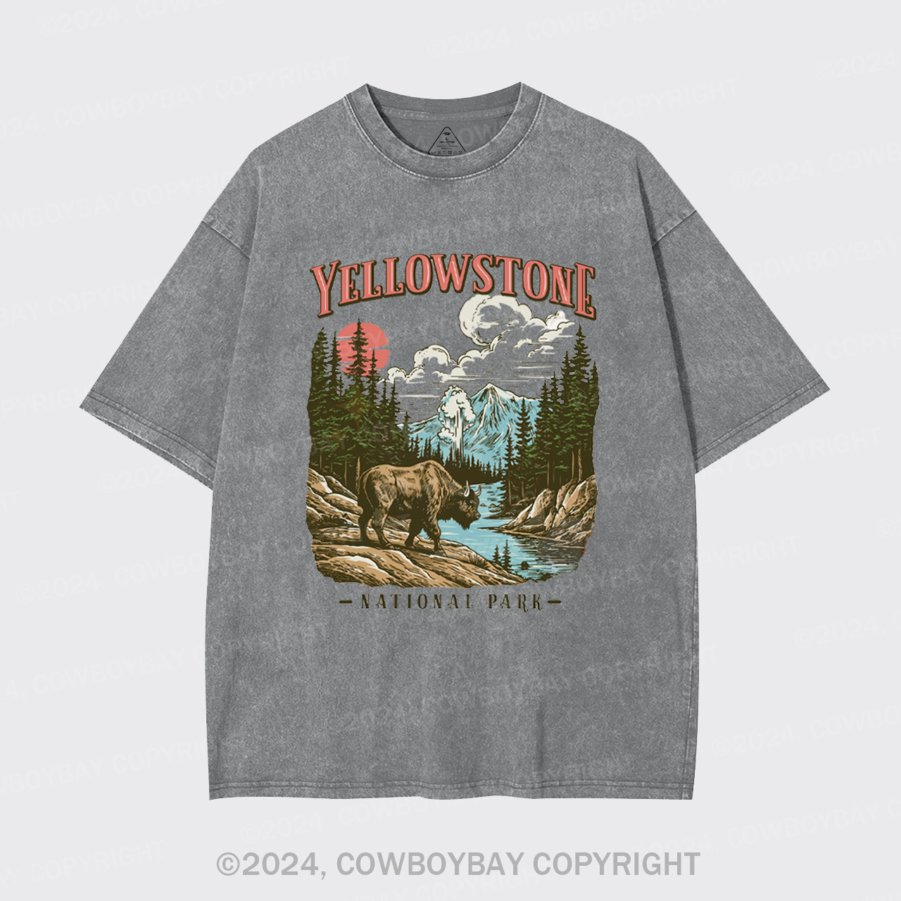 Vintage Yellowstone National Park Garment-dye Tees