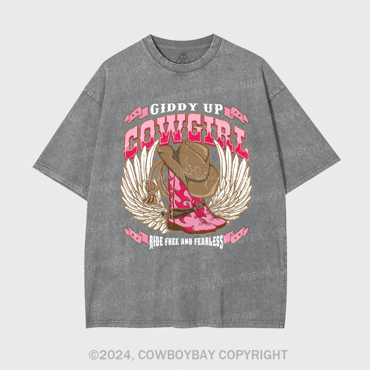 Giddy Up Cowgirl Garment-dye Tees
