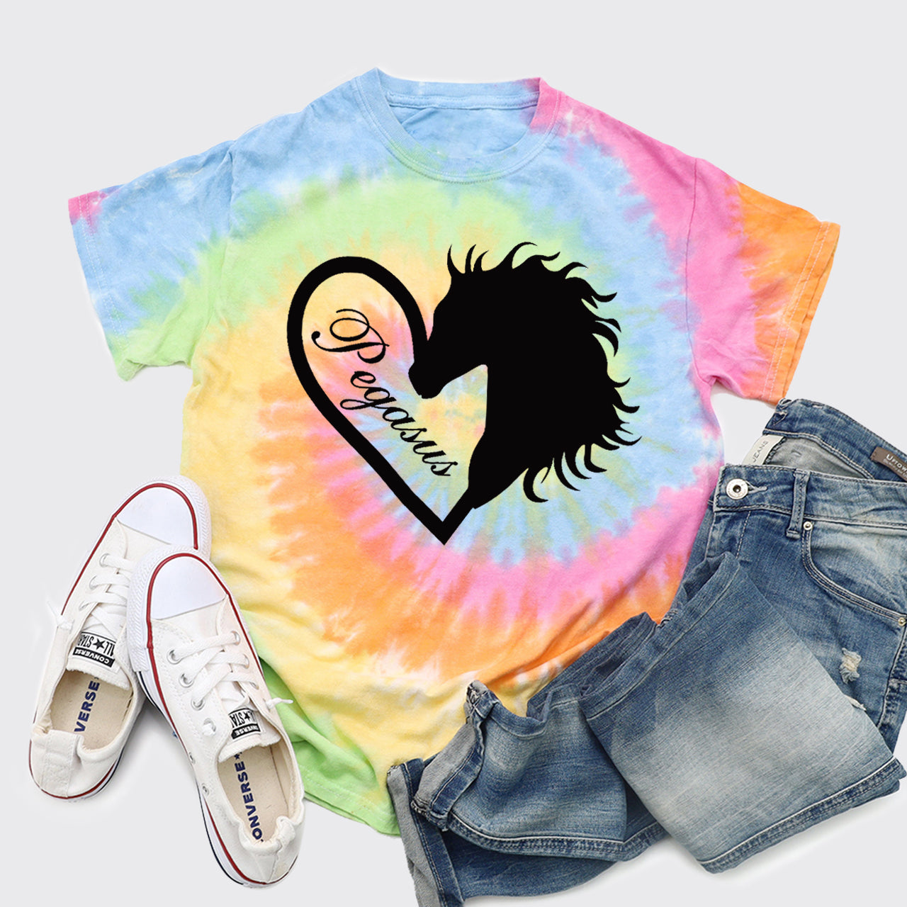 Custom Horse Tie Dye Shirts