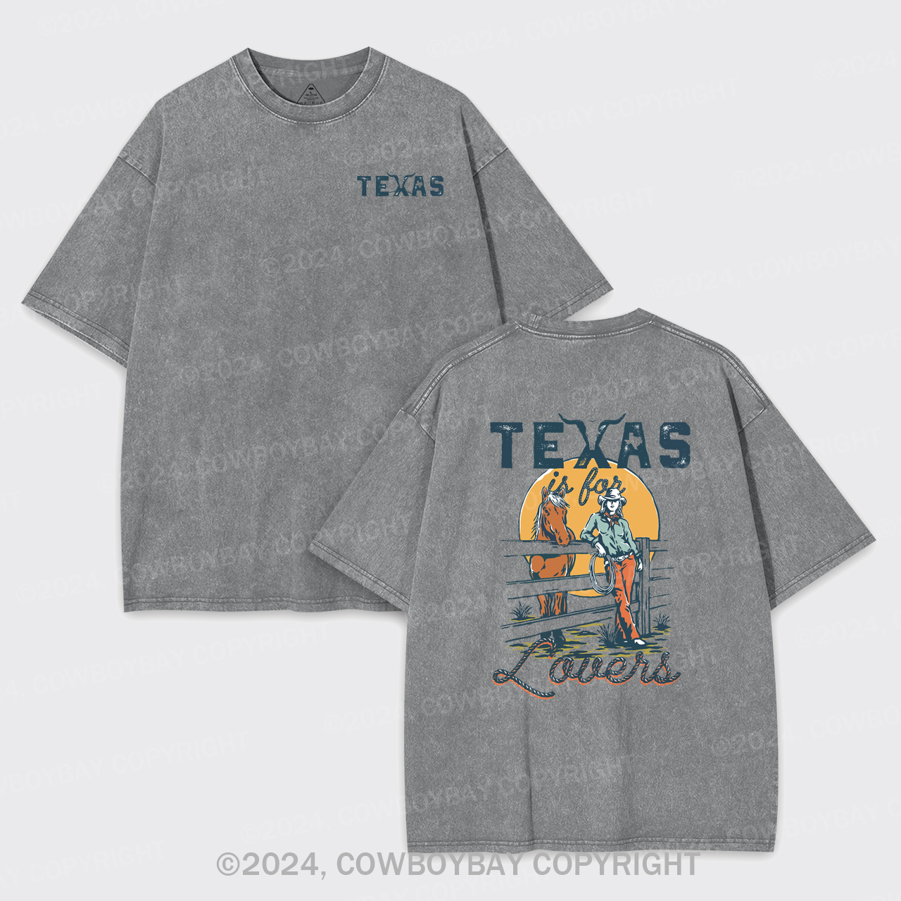 Texas Is For Lovers Garment-dye Tees
