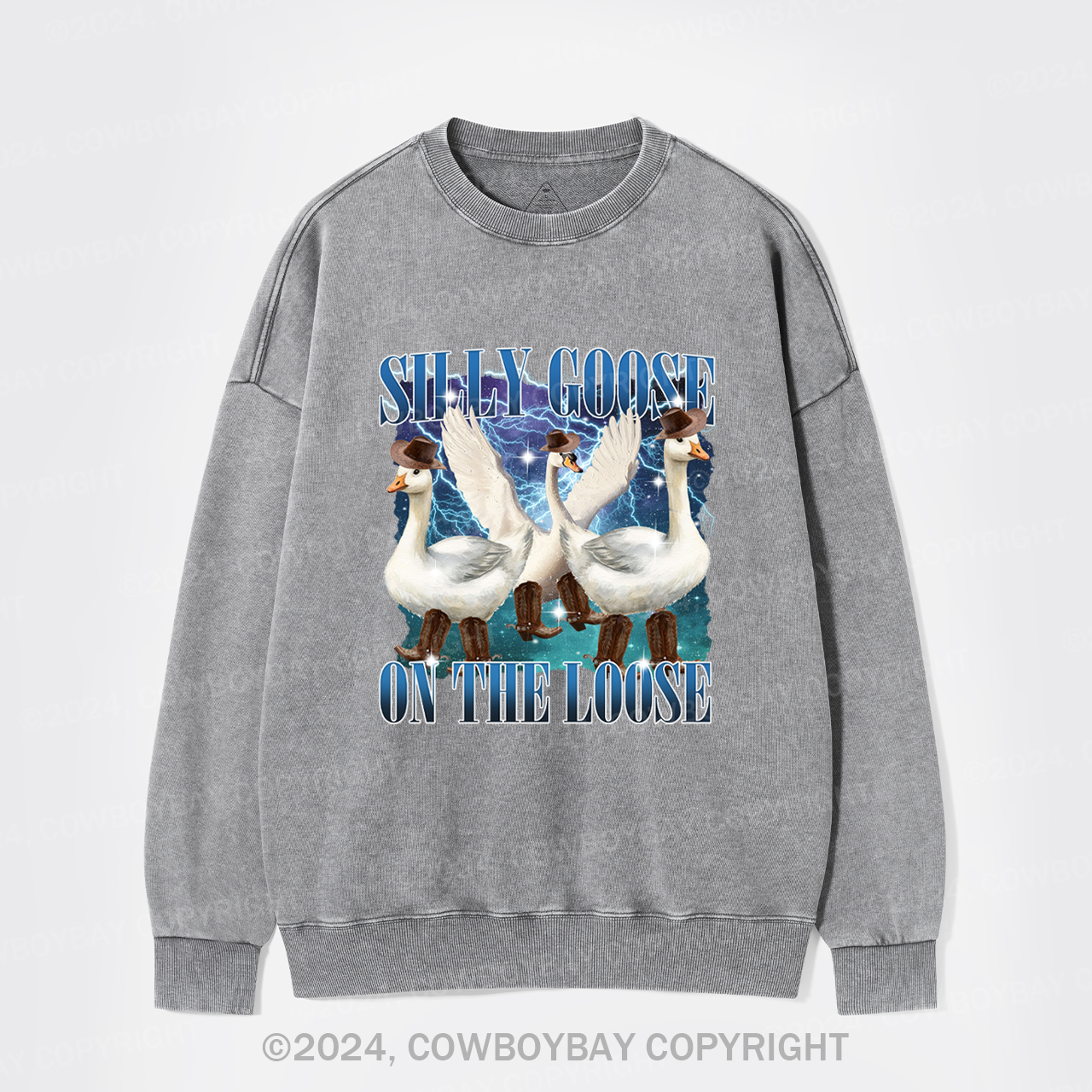 Silly Goose On The Loose Washed Sweatshirts