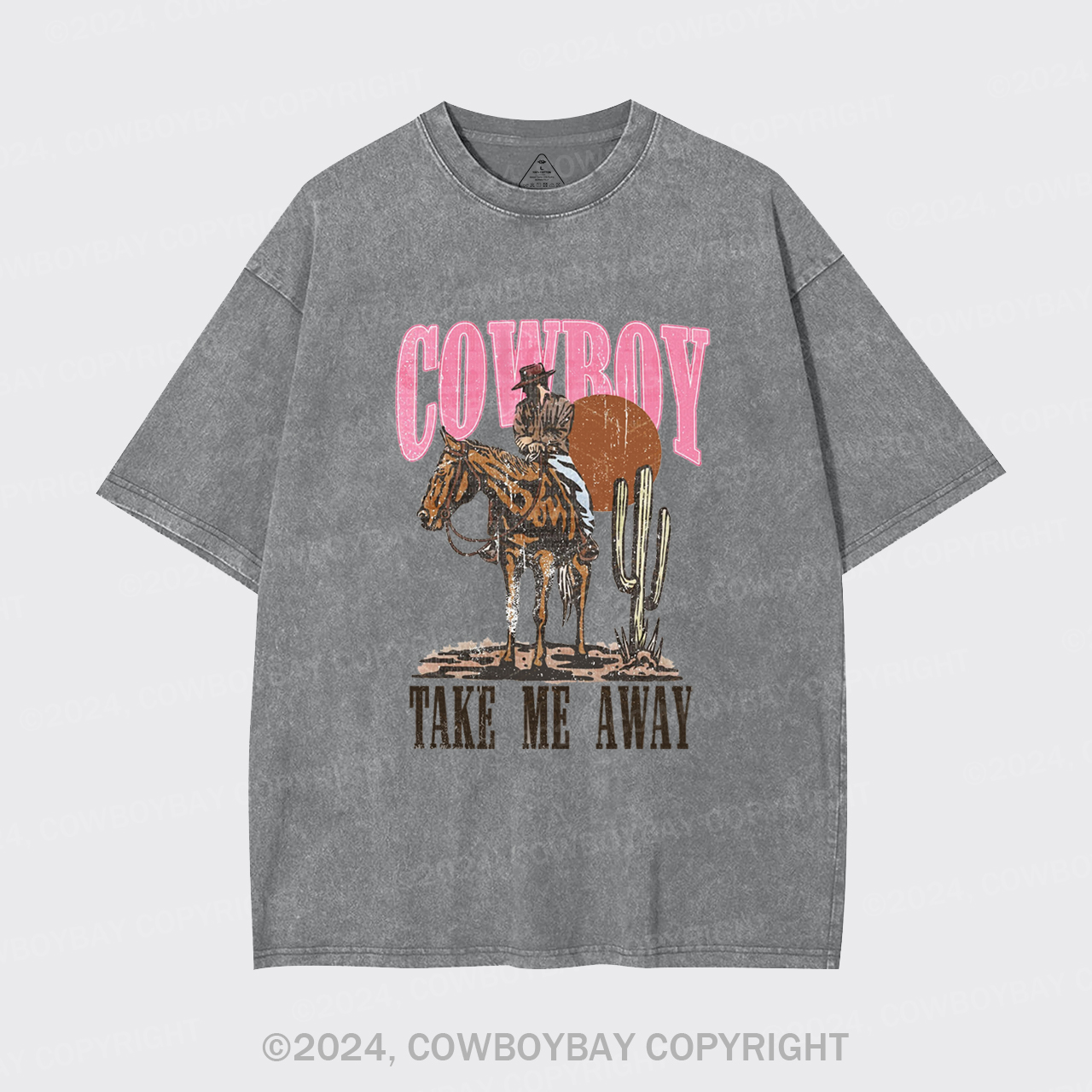 Cowboy Take Me Away Western Garment-dye Tees