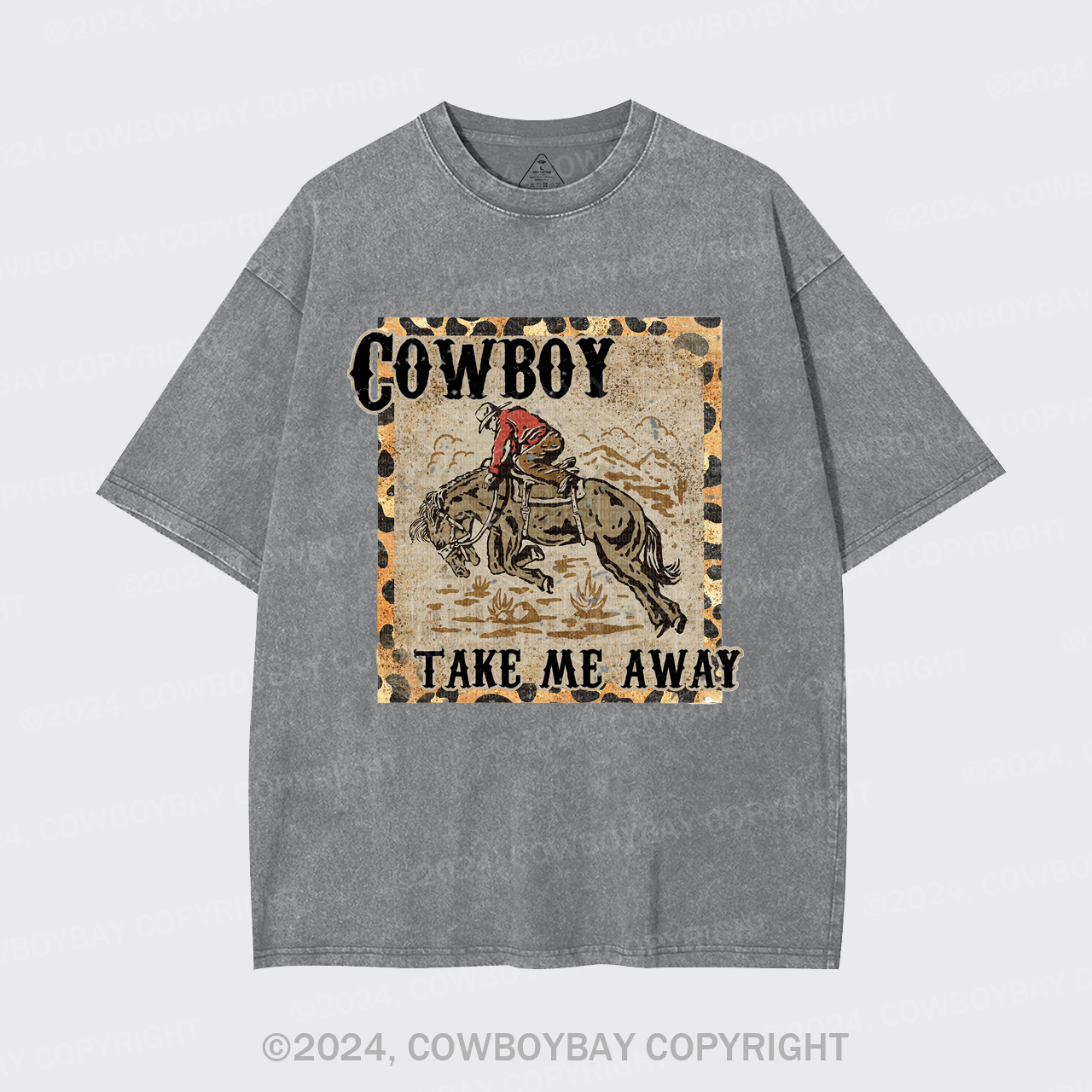Cowboy Take Me Away,Western 90s Garment-dye Tees