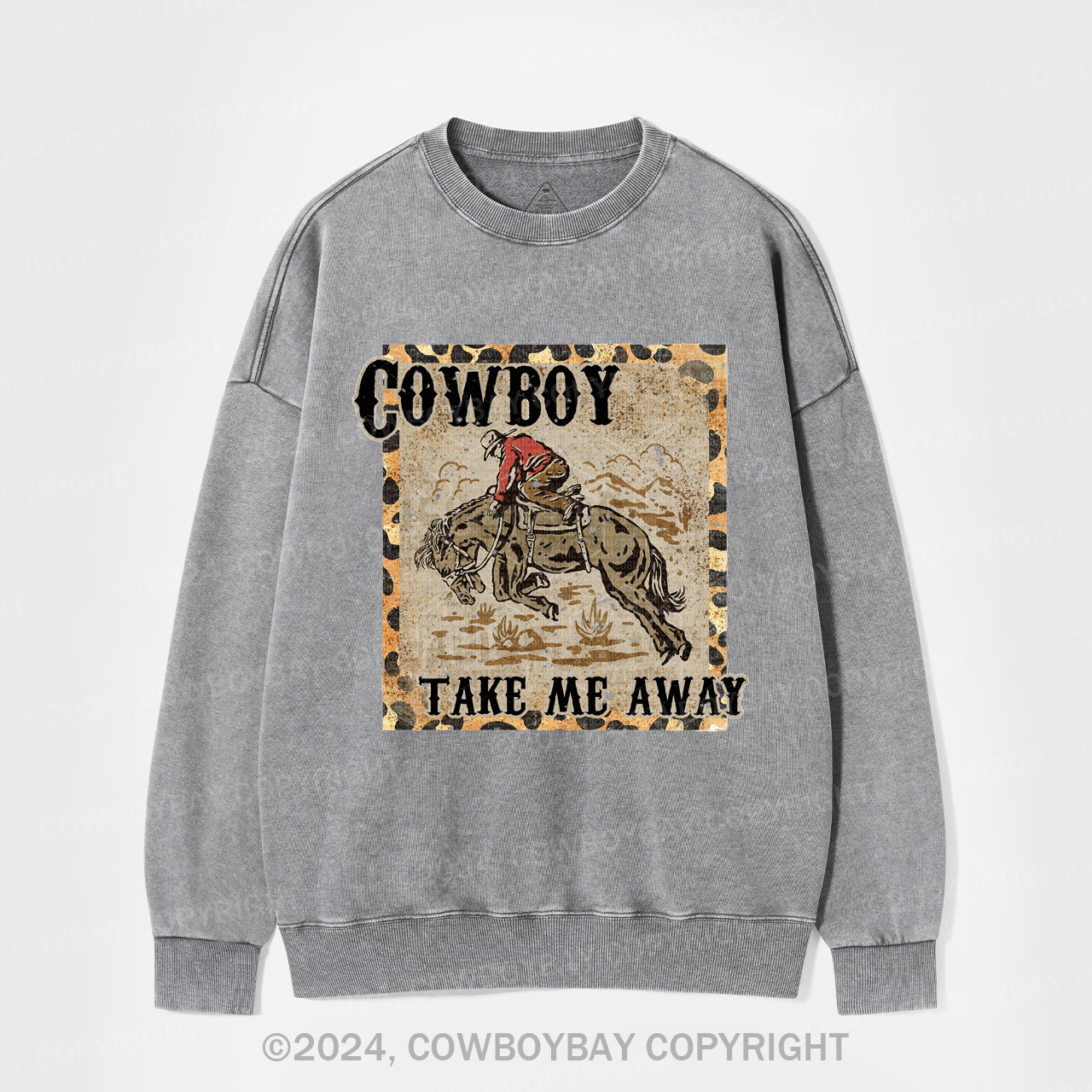 Cowboy Take Me Away,Western 90s Washed Sweatshirts