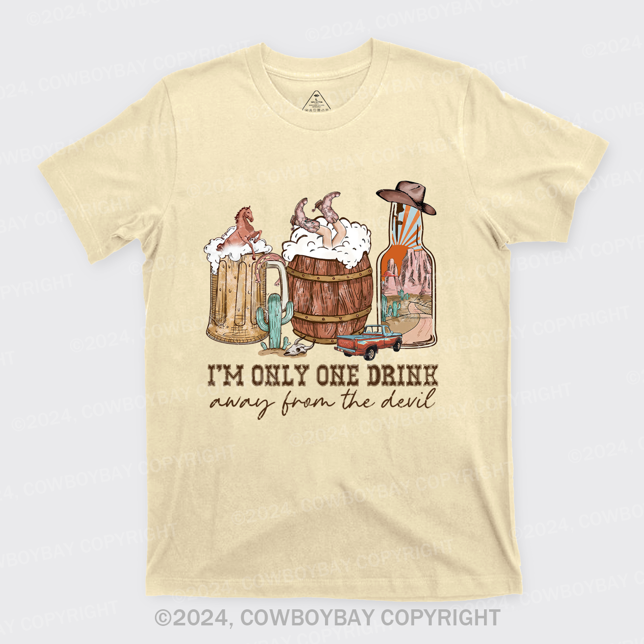 I'm Only One Drink Away From The Devil T-Shirts