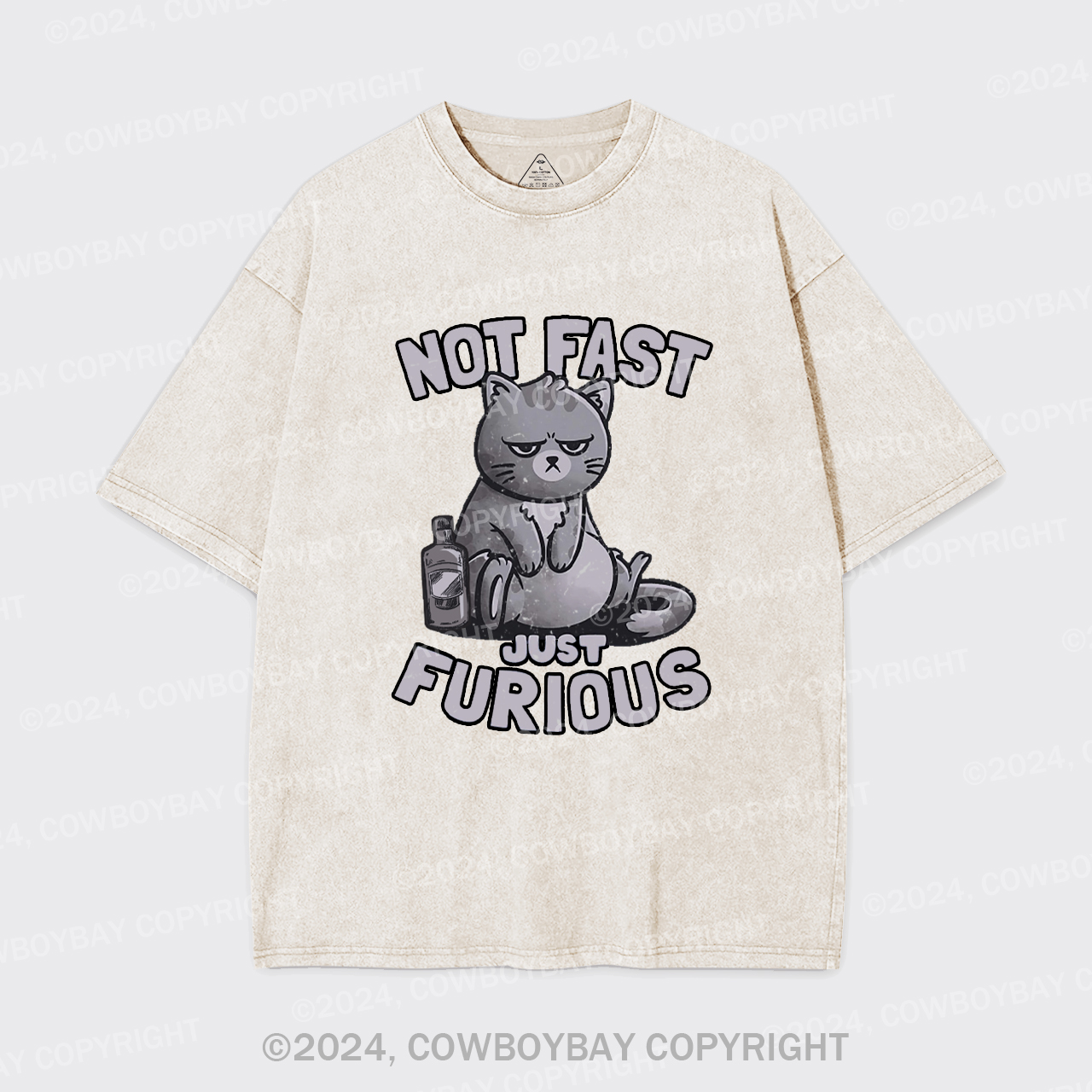 Not Fast Just Furious Cat Garment-dye Tees