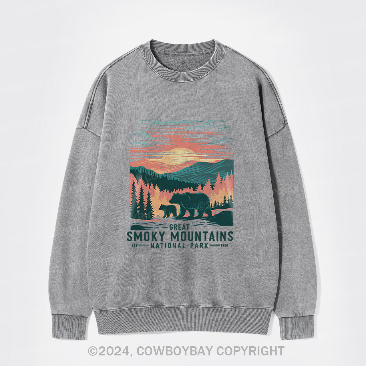 Tennessee Vacation Trip Washed Sweatshirts