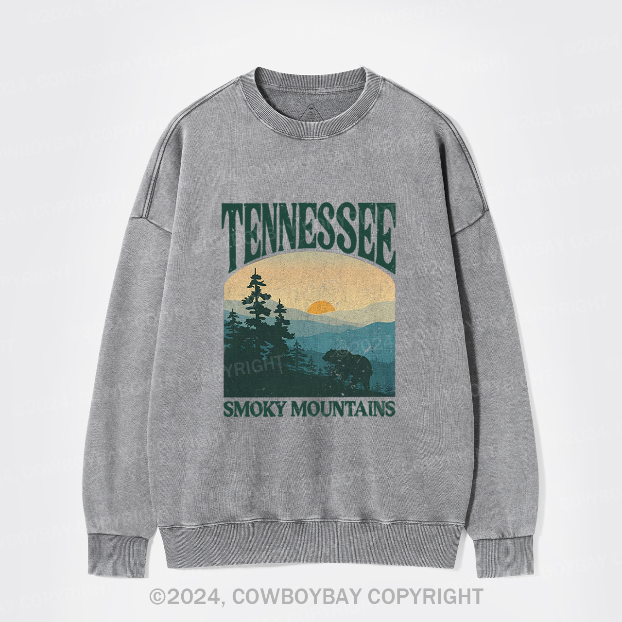 Tennessee Smoky Mountains Washed Sweatshirts