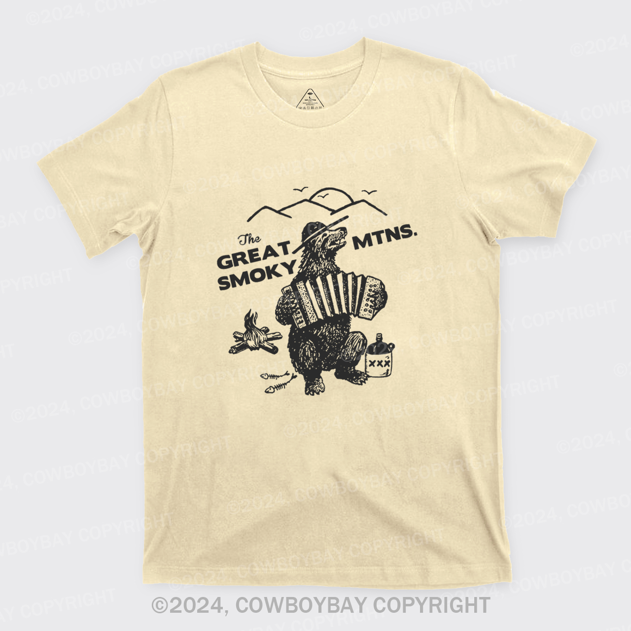 Smoky Bluegrass Grizzly Bear T-Shirts