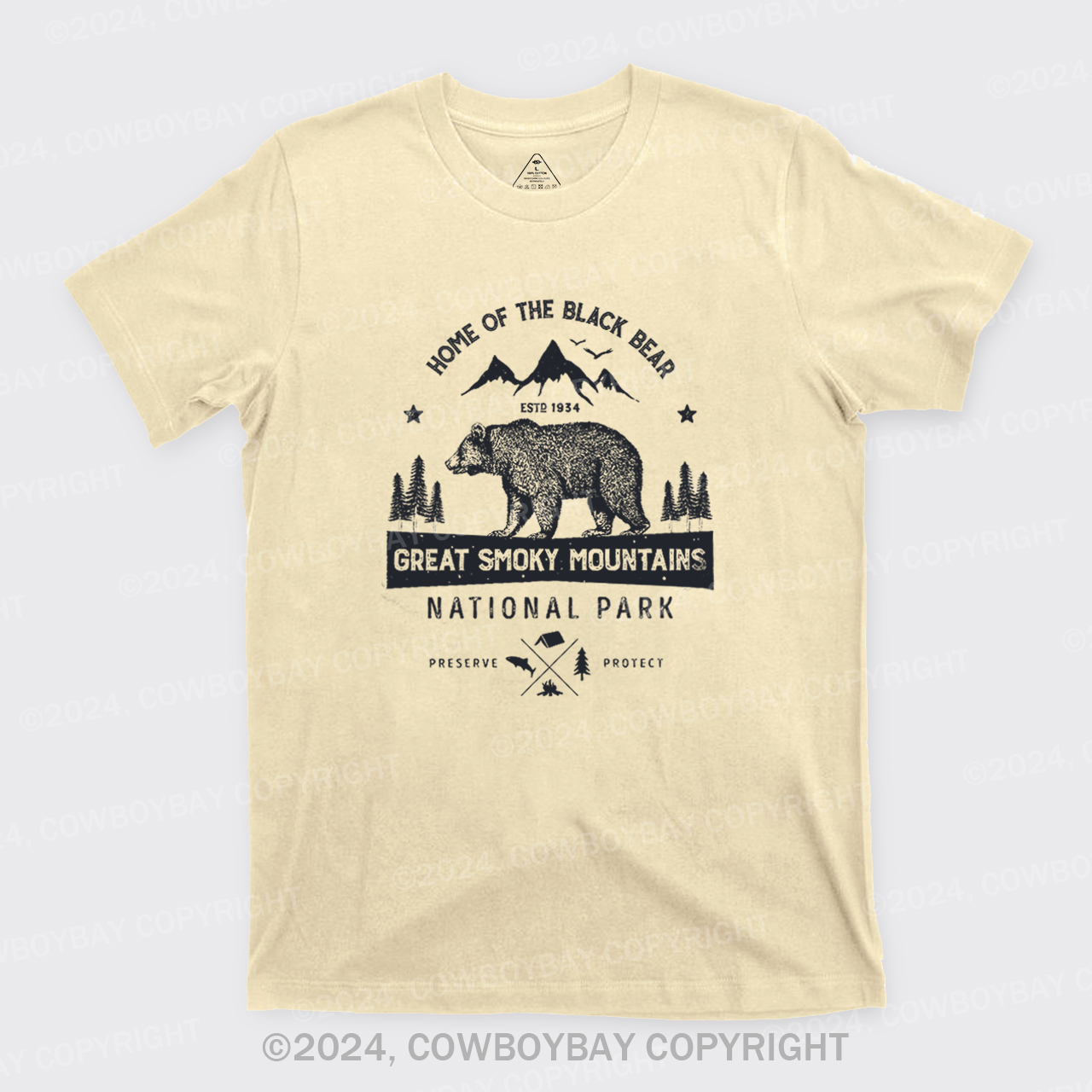 Great Smoky Mountains Home Of The Black Bear T-Shirts