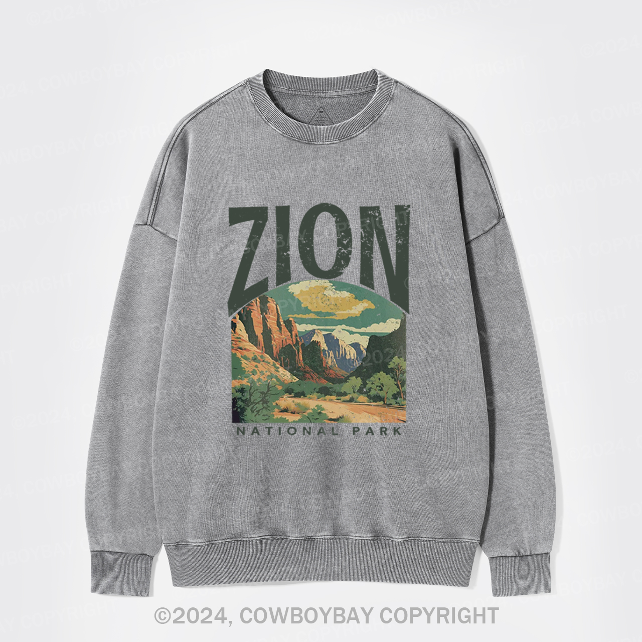 Zion National Park Washed Sweatshirts