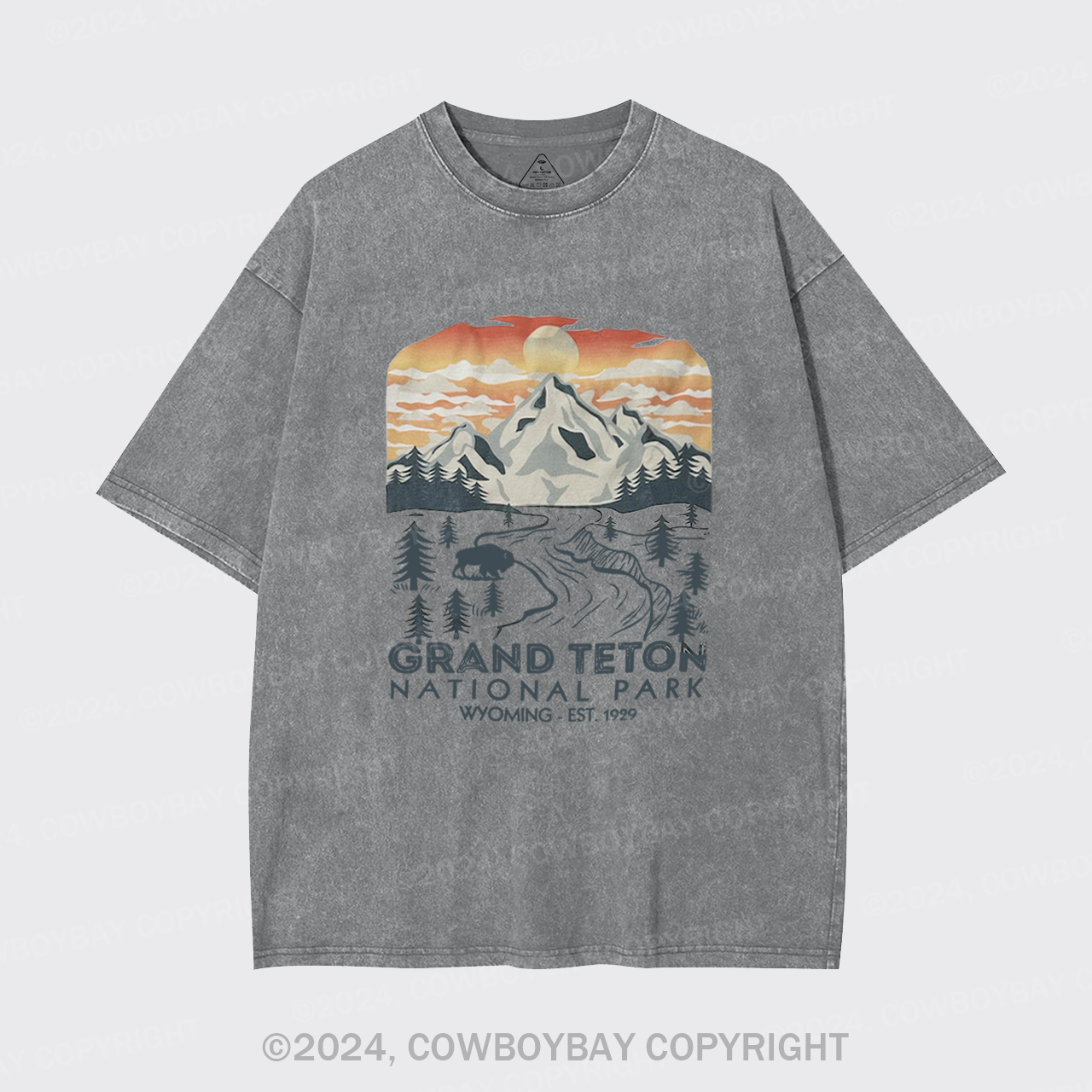 Grand Teton National Park Garment-dye Tees