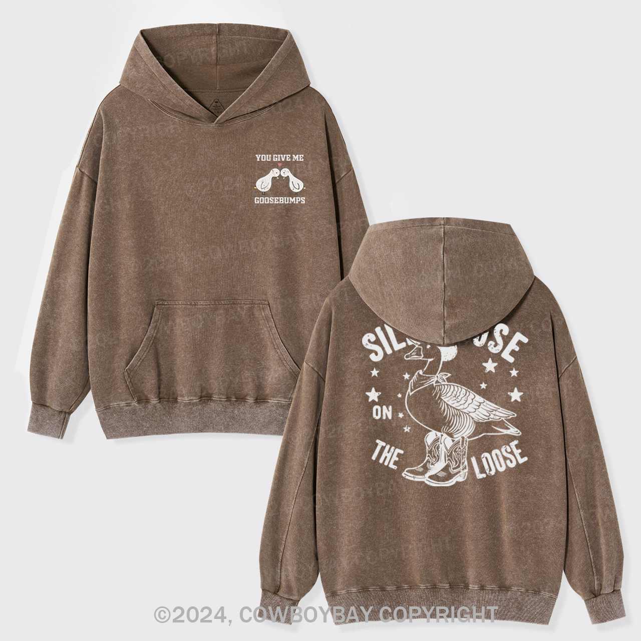 You Give Me Goose Bumps Garment-Dye Hoodies