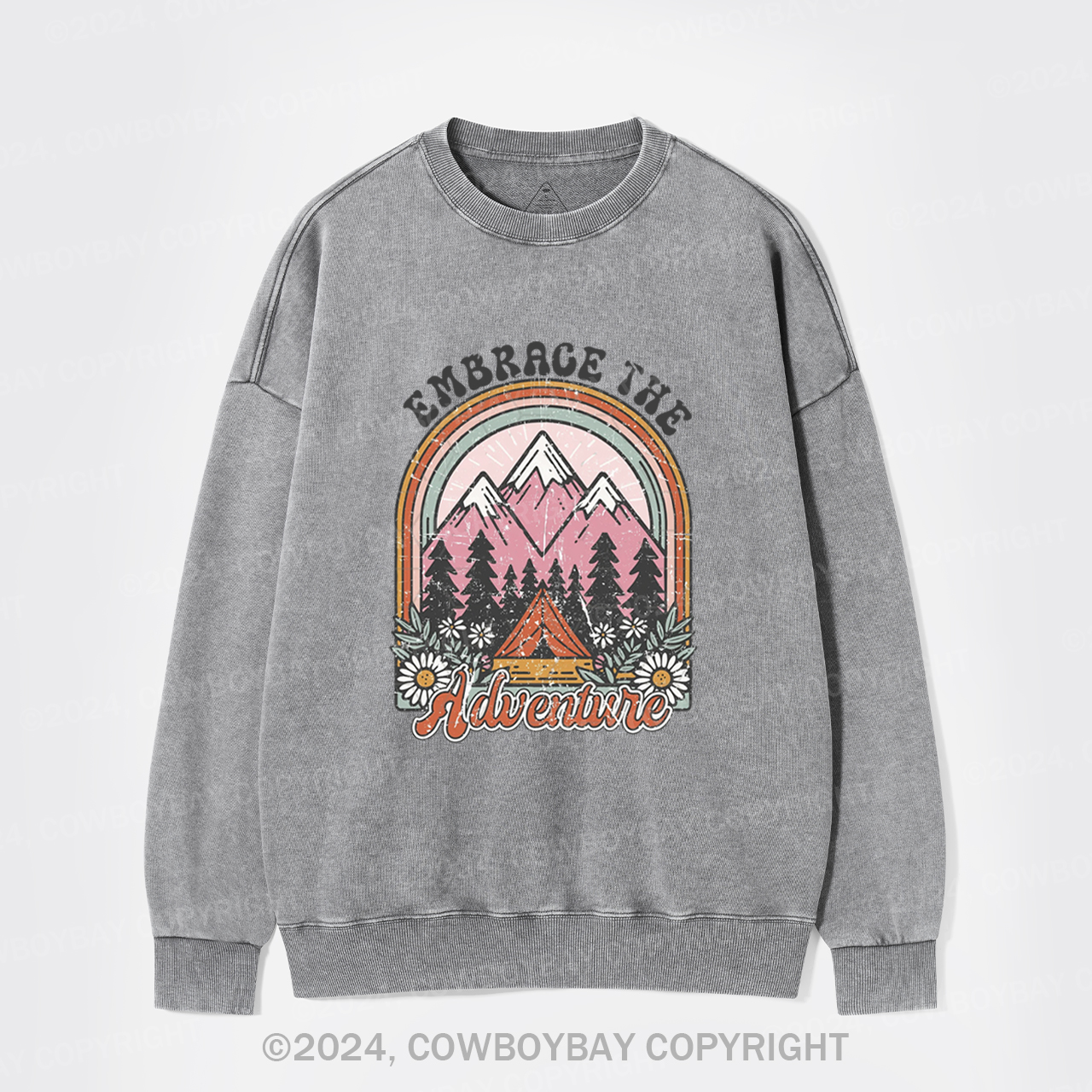 Embrace The Adventure Washed Sweatshirts