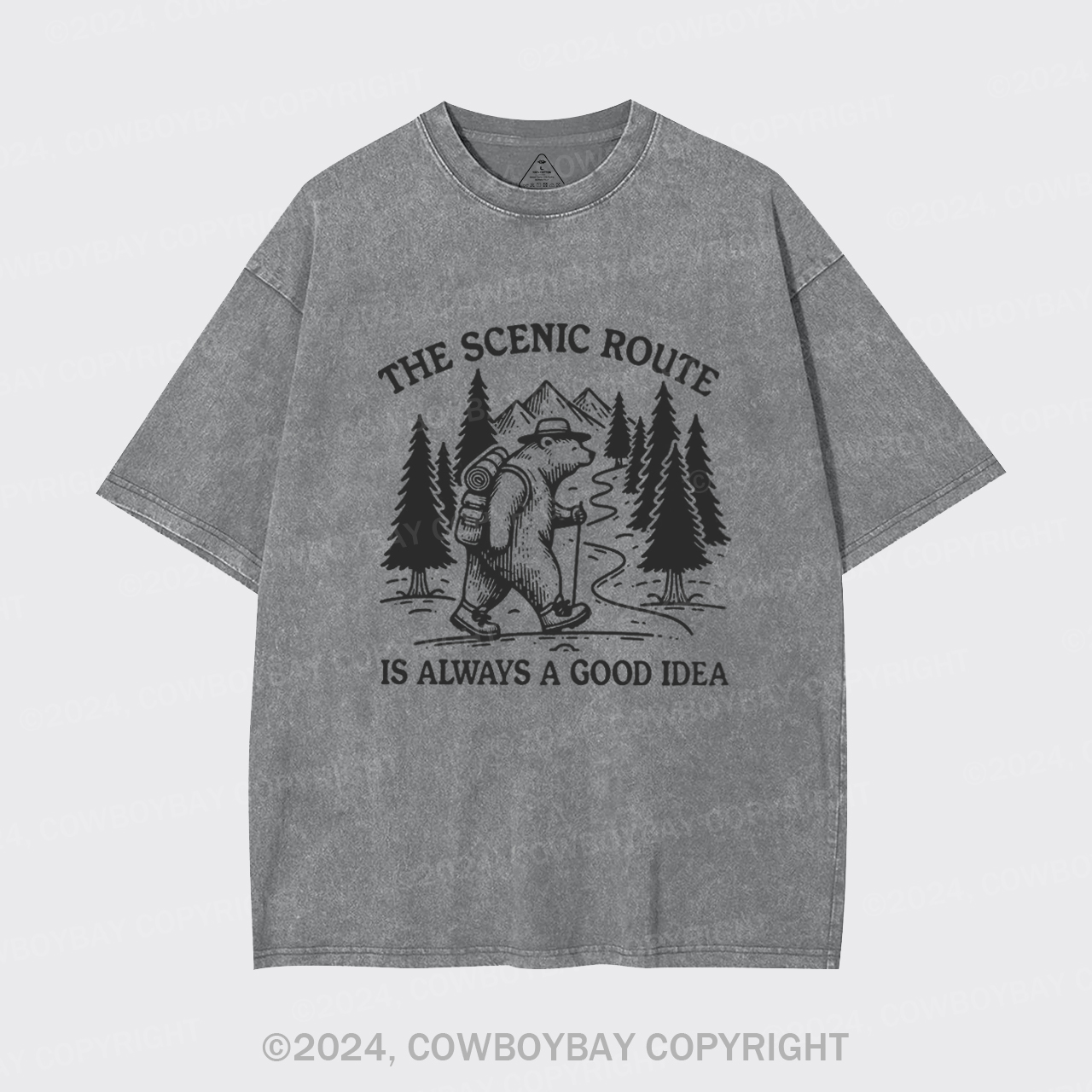 The Scenic Route Is Always A Good Idea Garment-dye Tees