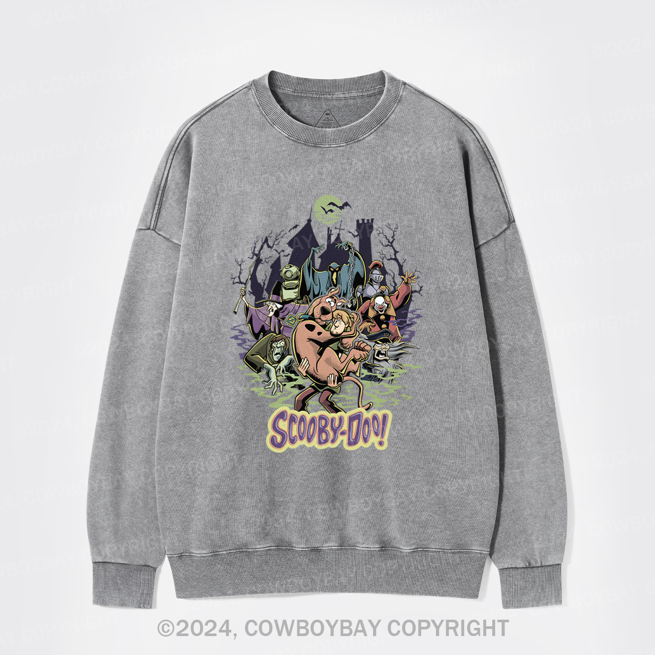 Retro Halloween Vintage Washed Sweatshirts
