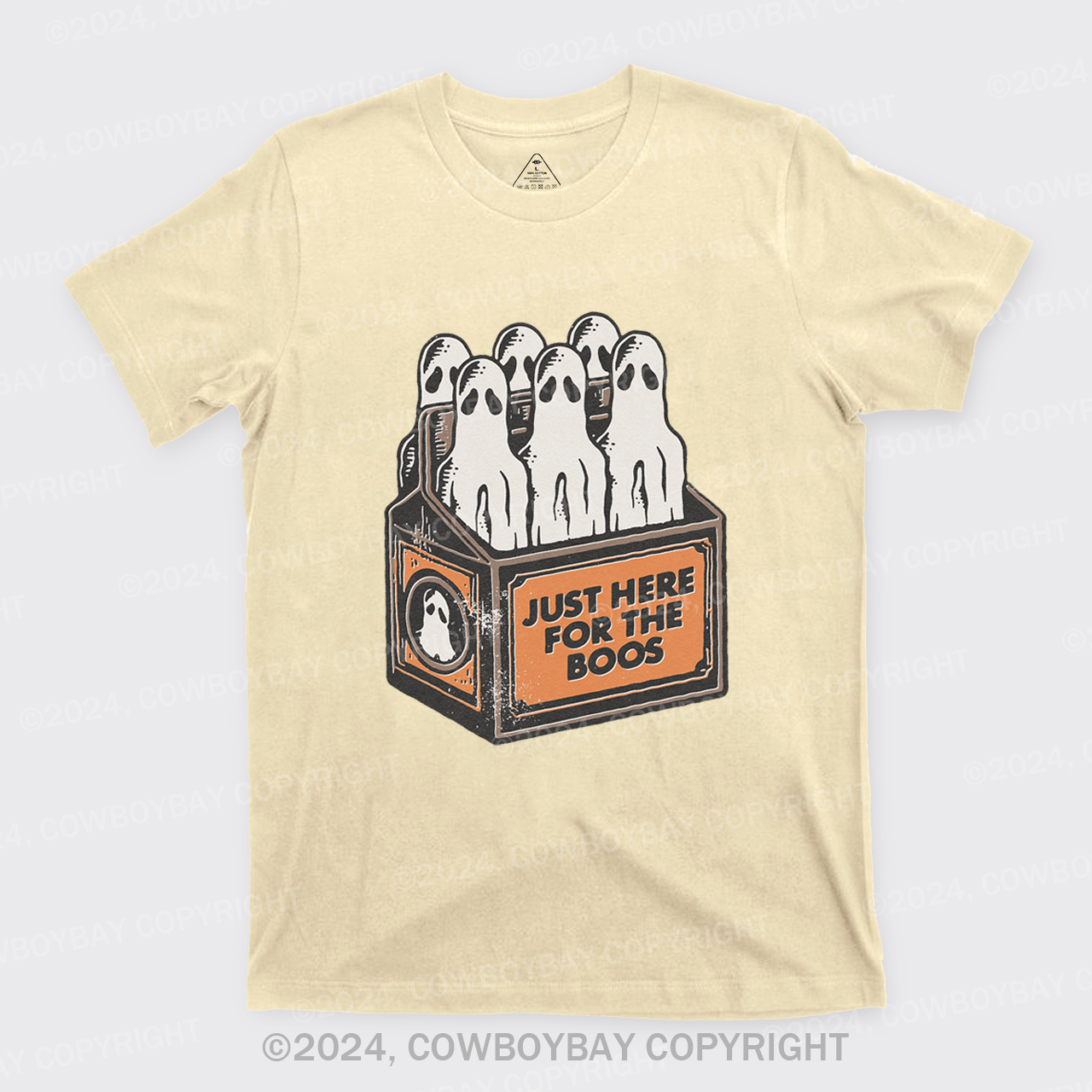 Here For The Boos 6 Pack Booze Ghost Beer Bottles T-Shirts