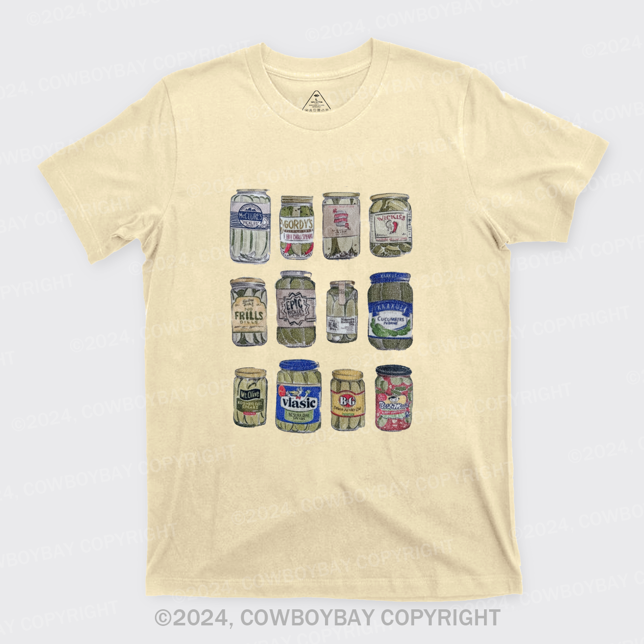 Vintage Canned Pickles Funny T-Shirts