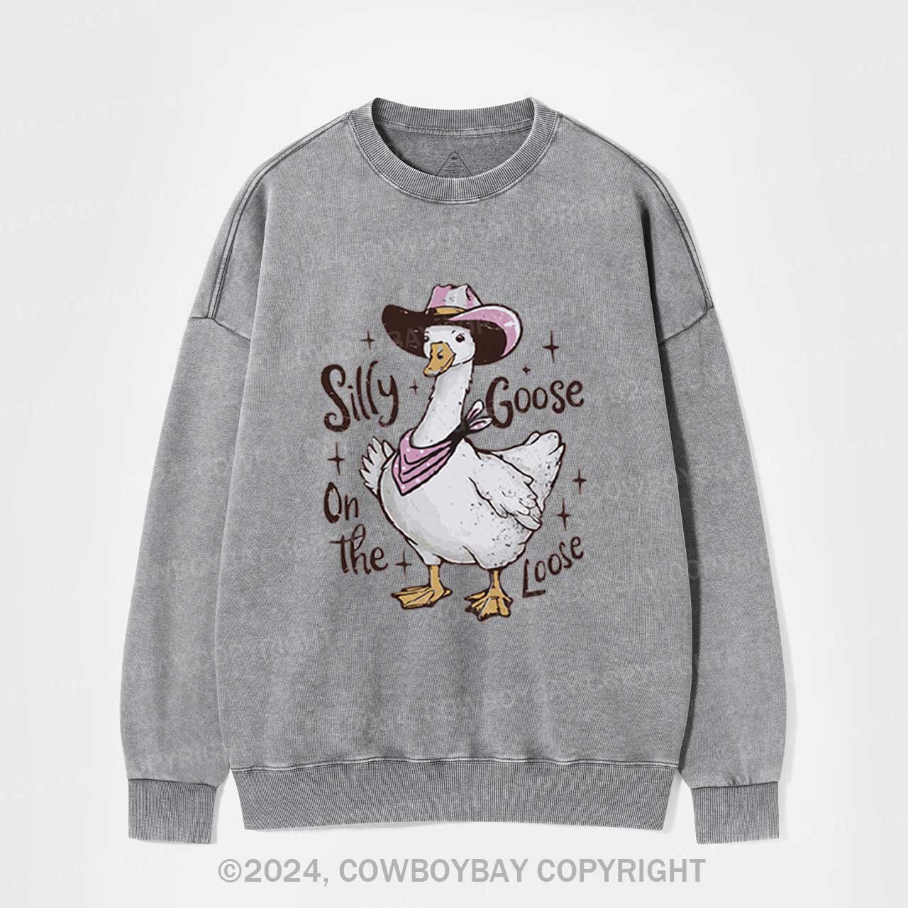 Silly Goose,On The Loose Washed Sweatshirts