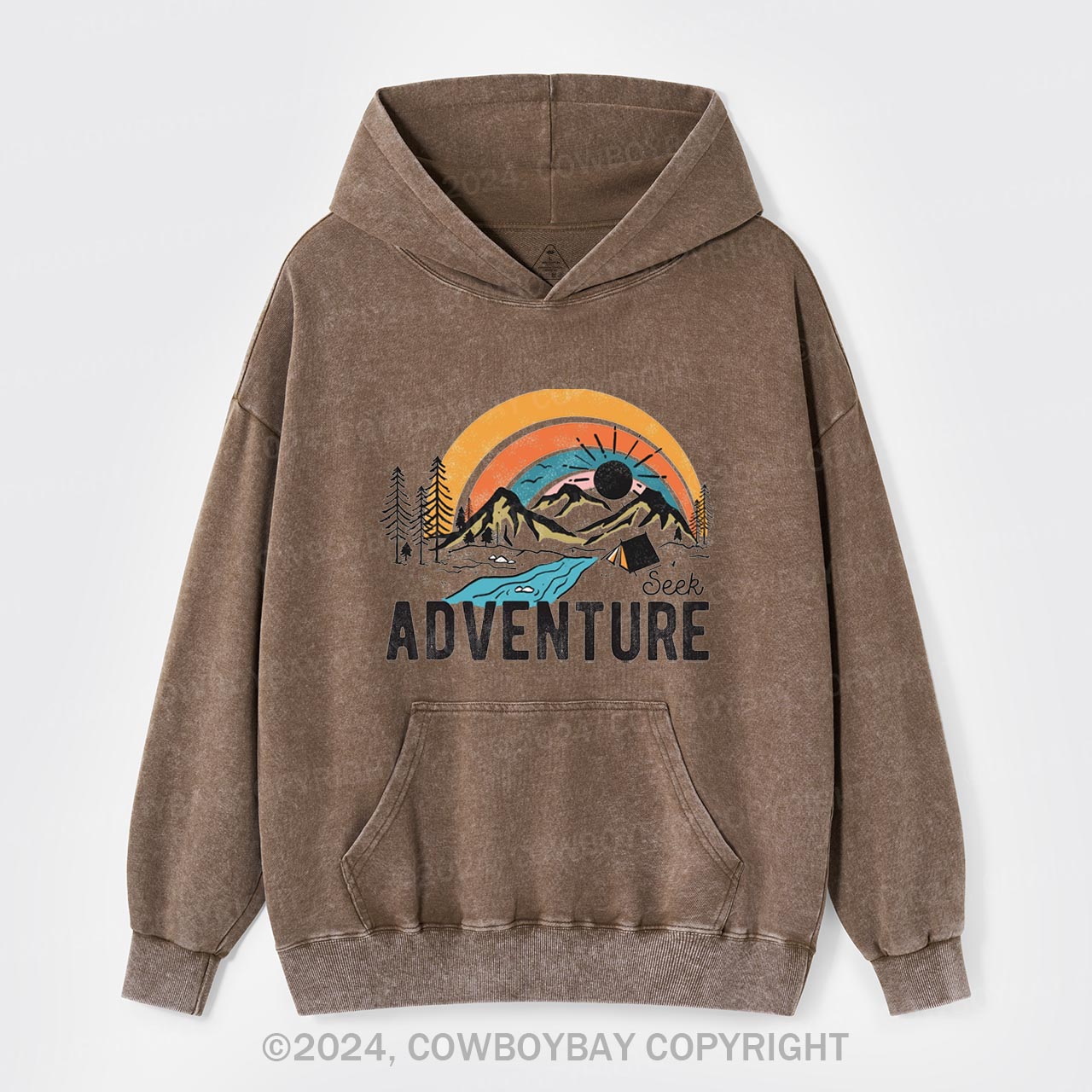 Seek Adventure Garment-Dye Hoodies