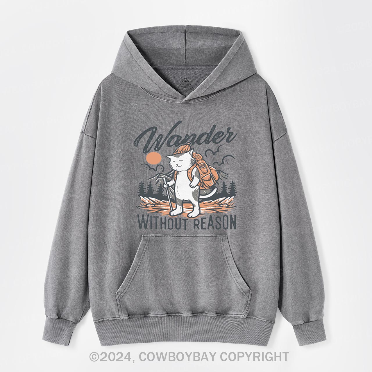 Wander Without Reason Garment-Dye Hoodies
