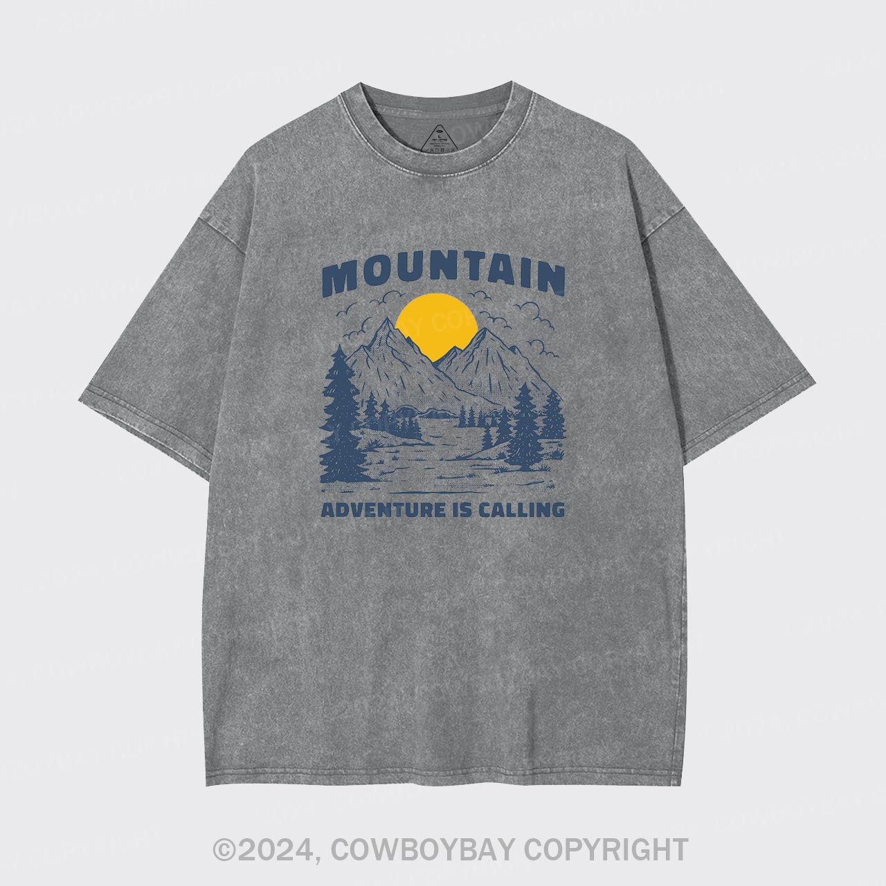 Mountain Adventure Is Calling Garment-dye Tees