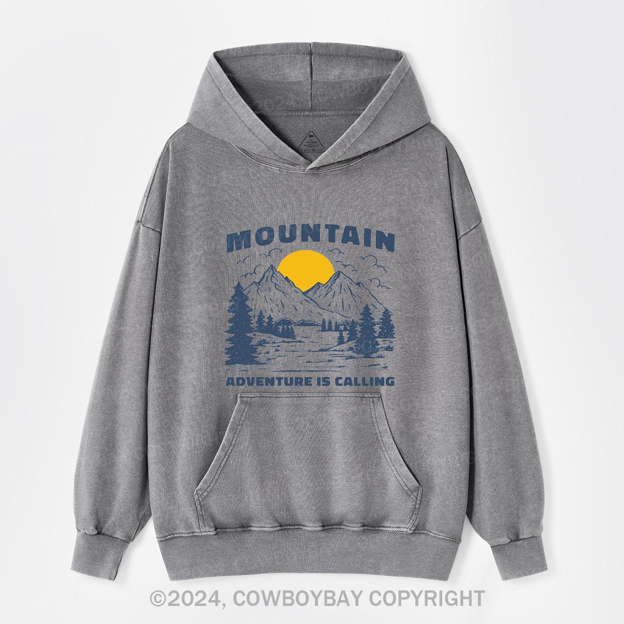 Mountain Adventure Is Calling Garment-Dye Hoodies