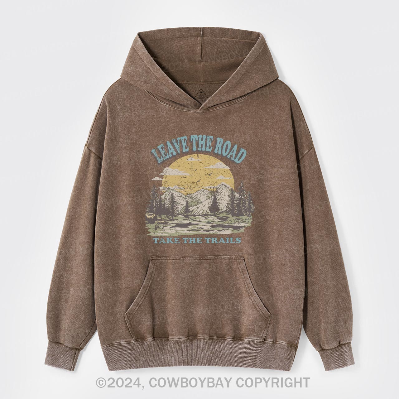 Leave the Road Take Trails Garment-Dye Hoodies