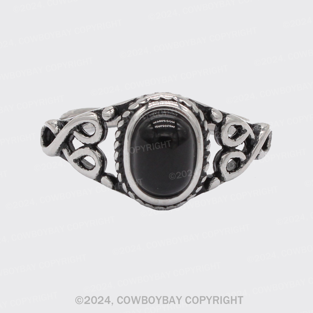 Vintage Court Turquoise Gemstone Ring