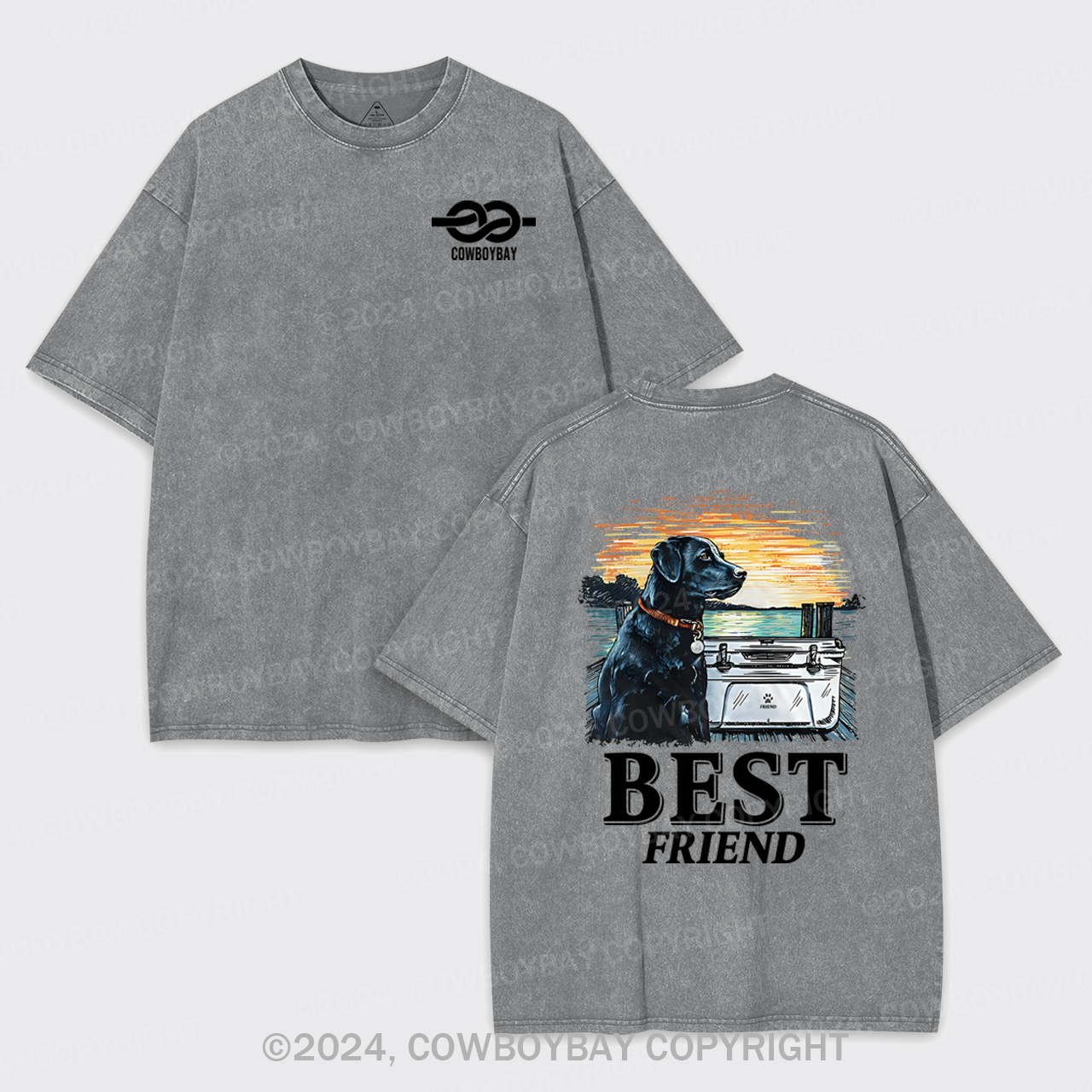 With Best Friend Garment-dye Tees