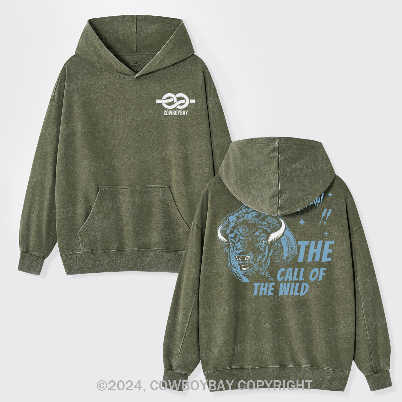 The Call Of The Wild Garment-Dye Hoodies