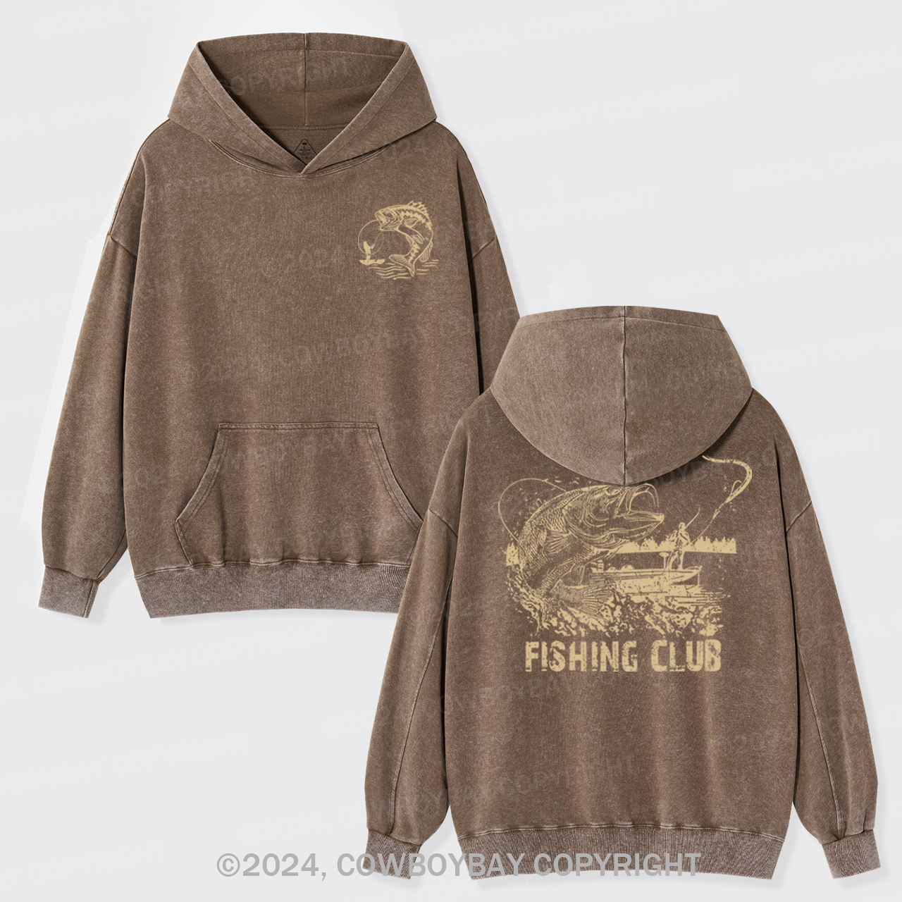 Fishing Club Garment-Dye Hoodies