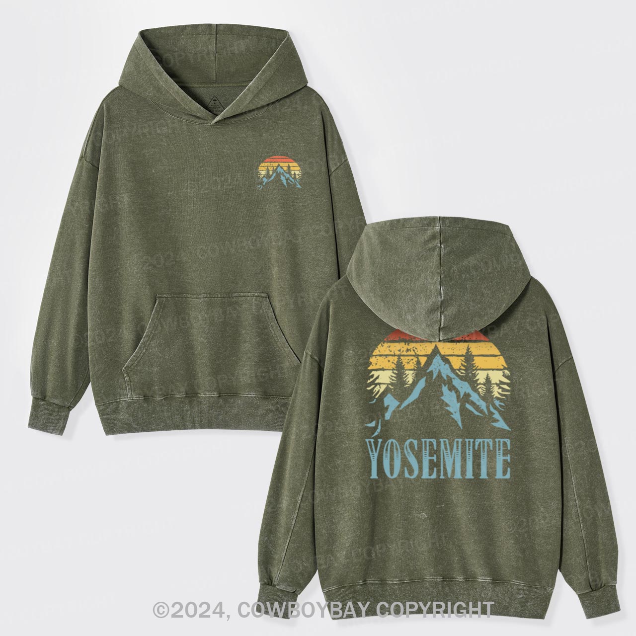Yosemite Park Garment-Dye Hoodies