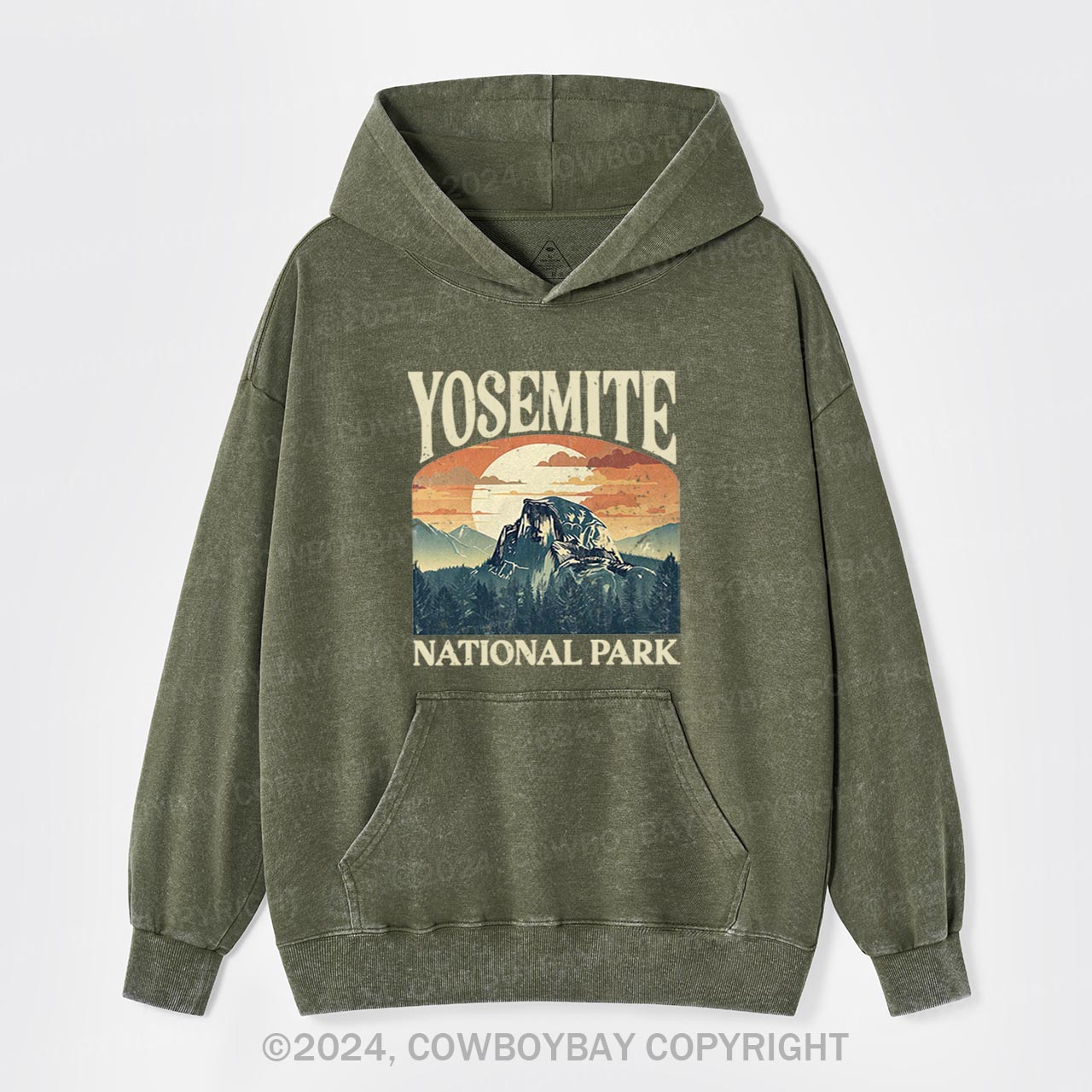 California Yosemite National Park Garment-Dye Hoodies