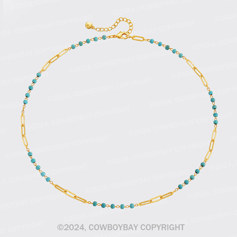 Turquoise Bead Necklace