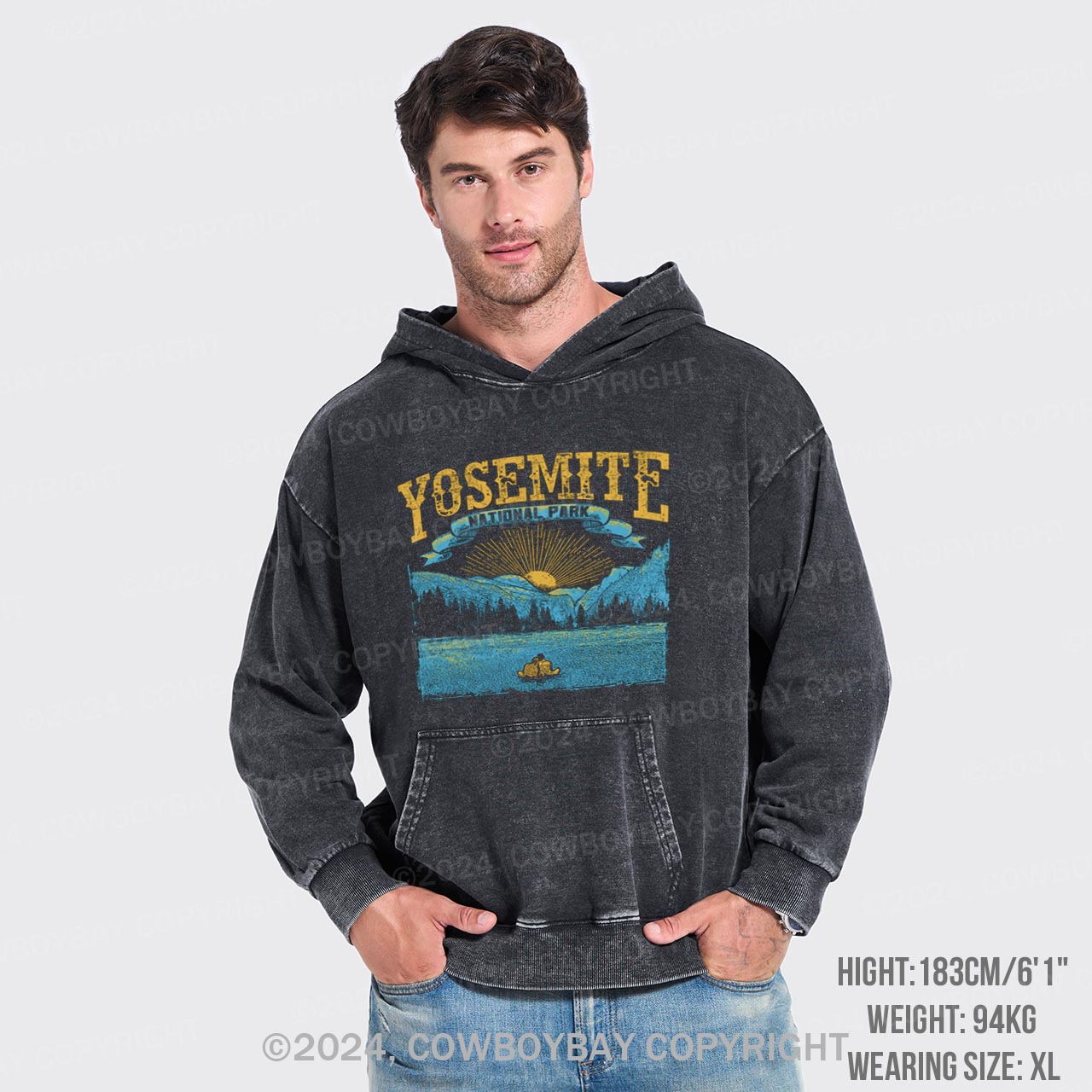 Yosemite National Park Garment-Dye Hoodies