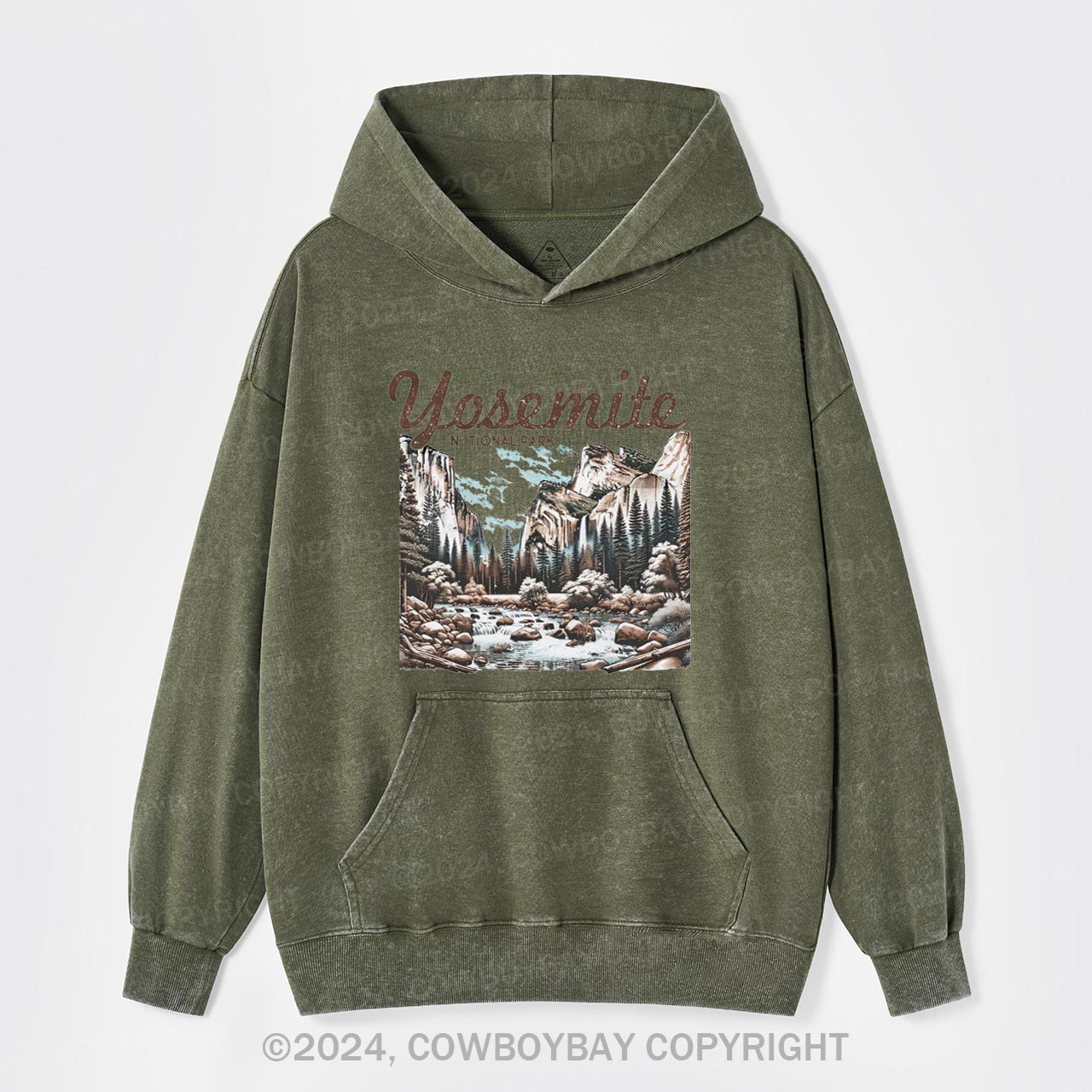Vintage Yosemite National Park Garment-Dye Hoodies
