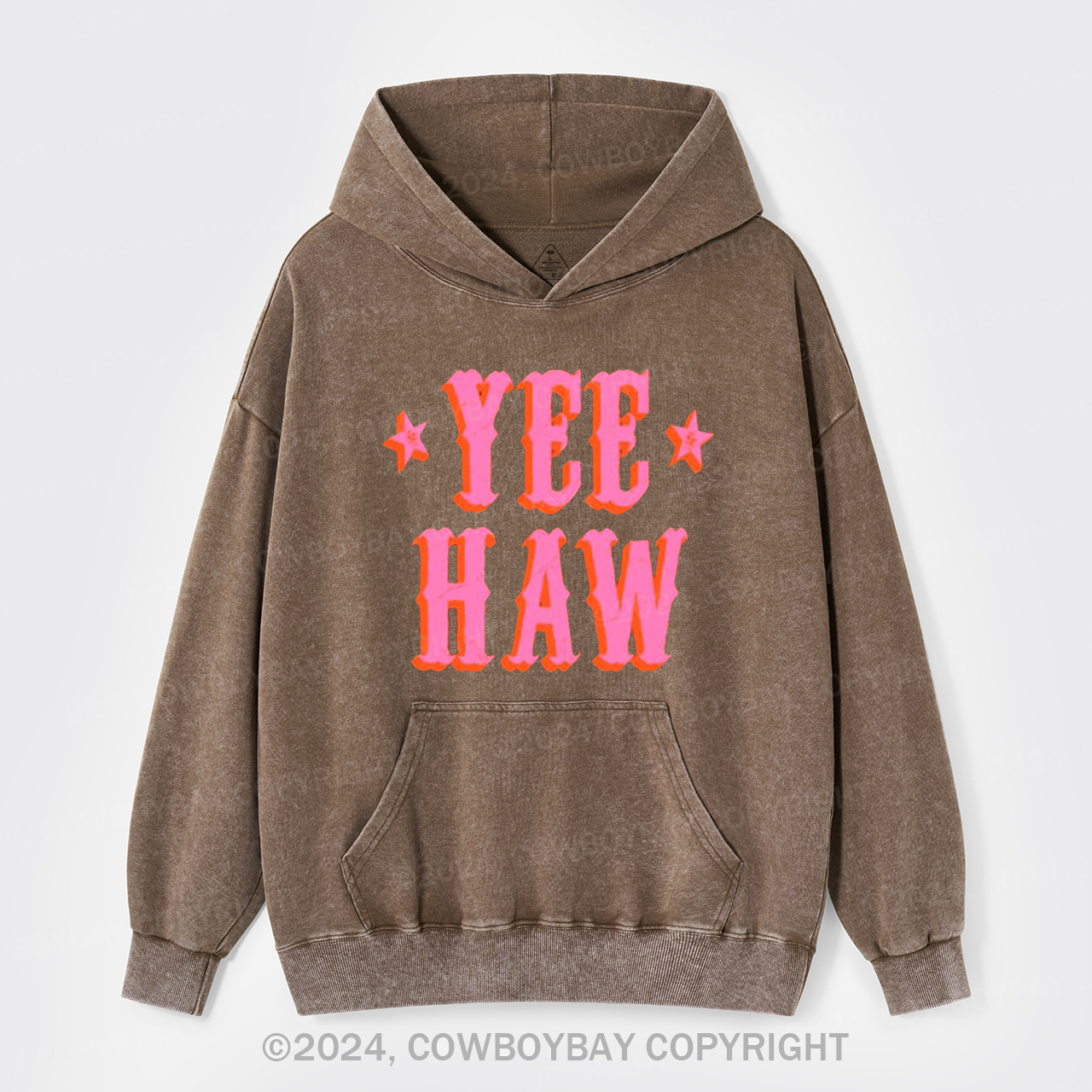 Yee Haw Garment-Dye Hoodies