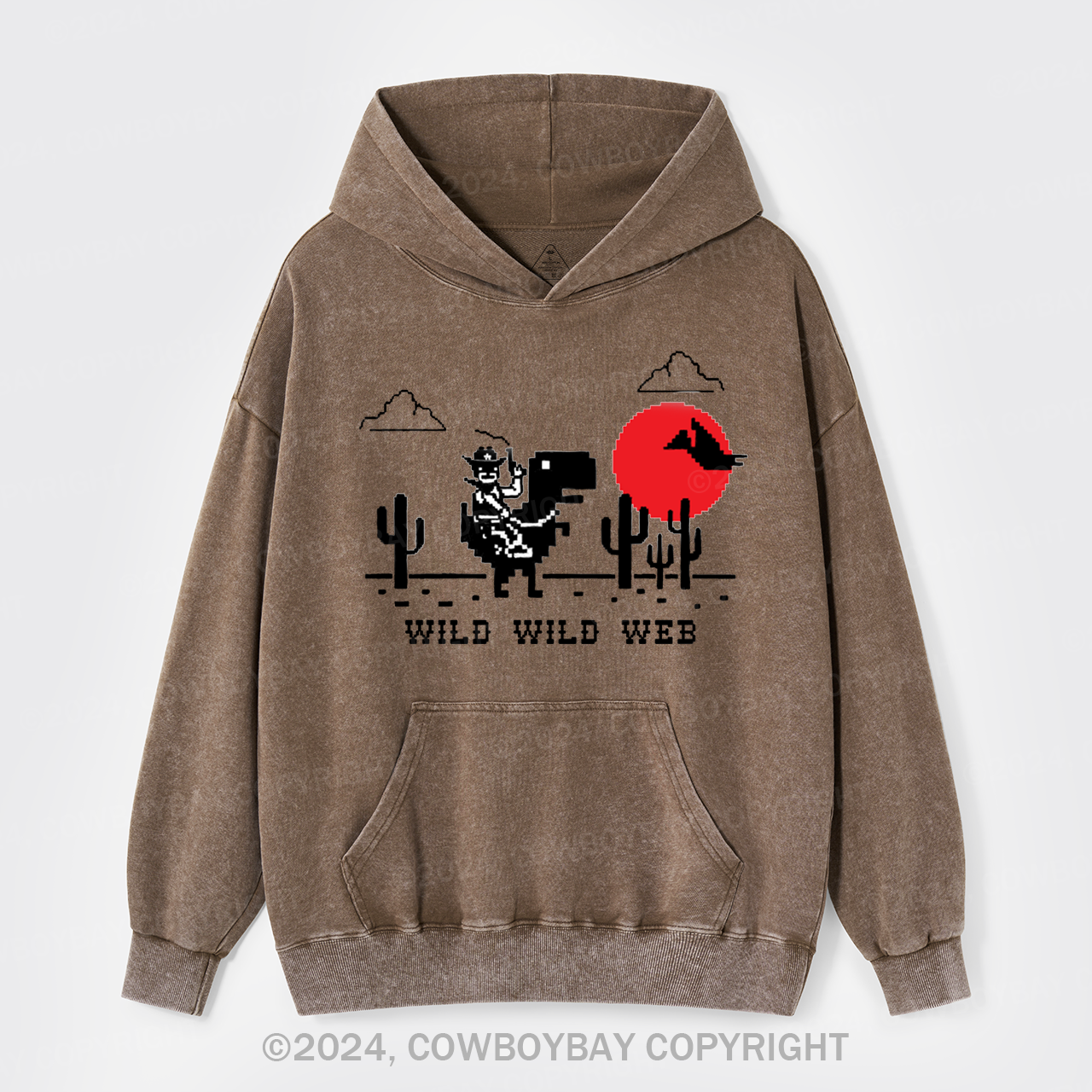 Wild Wild Web Garment-Dye Hoodies