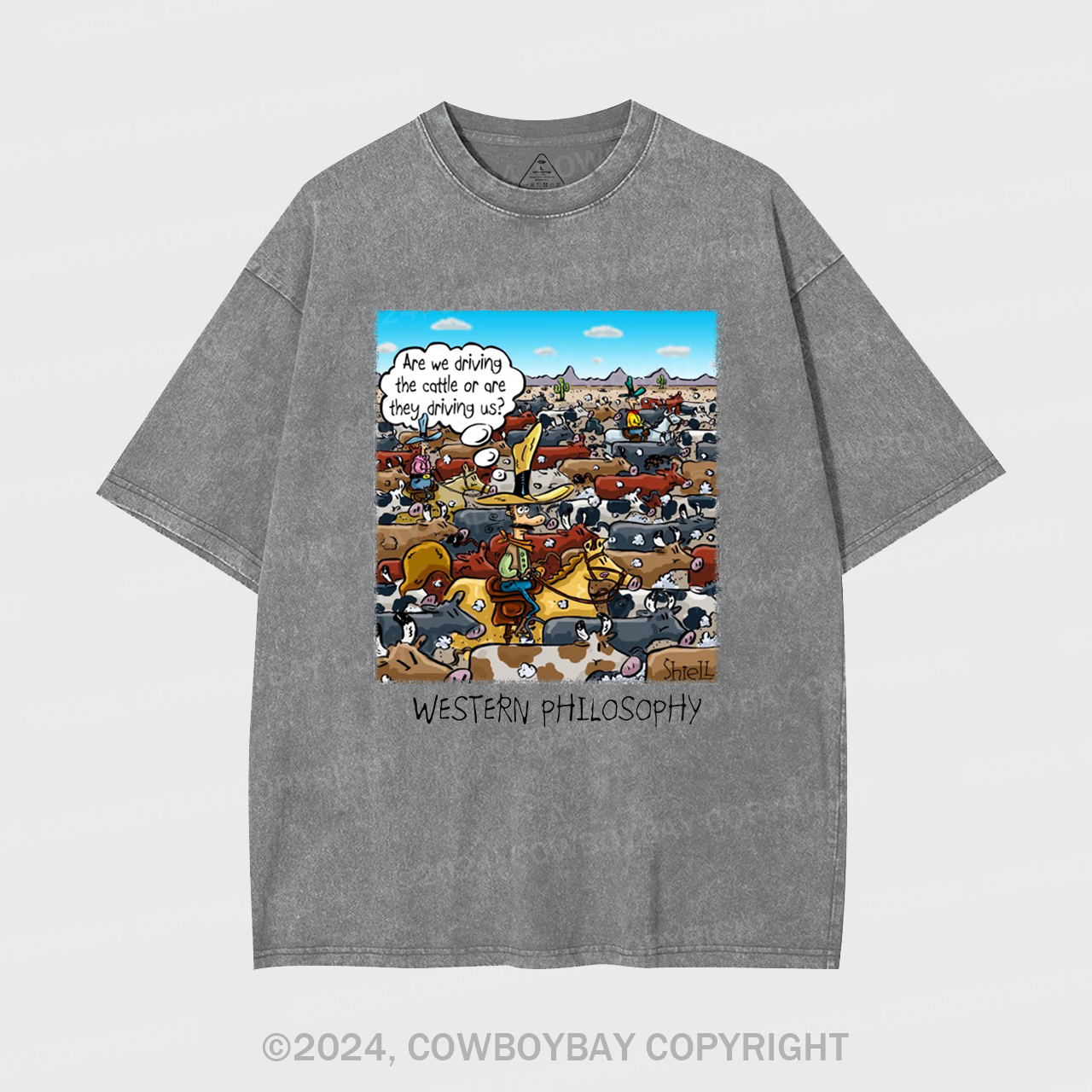 Cowboy Philsophy Garment-dye Tees