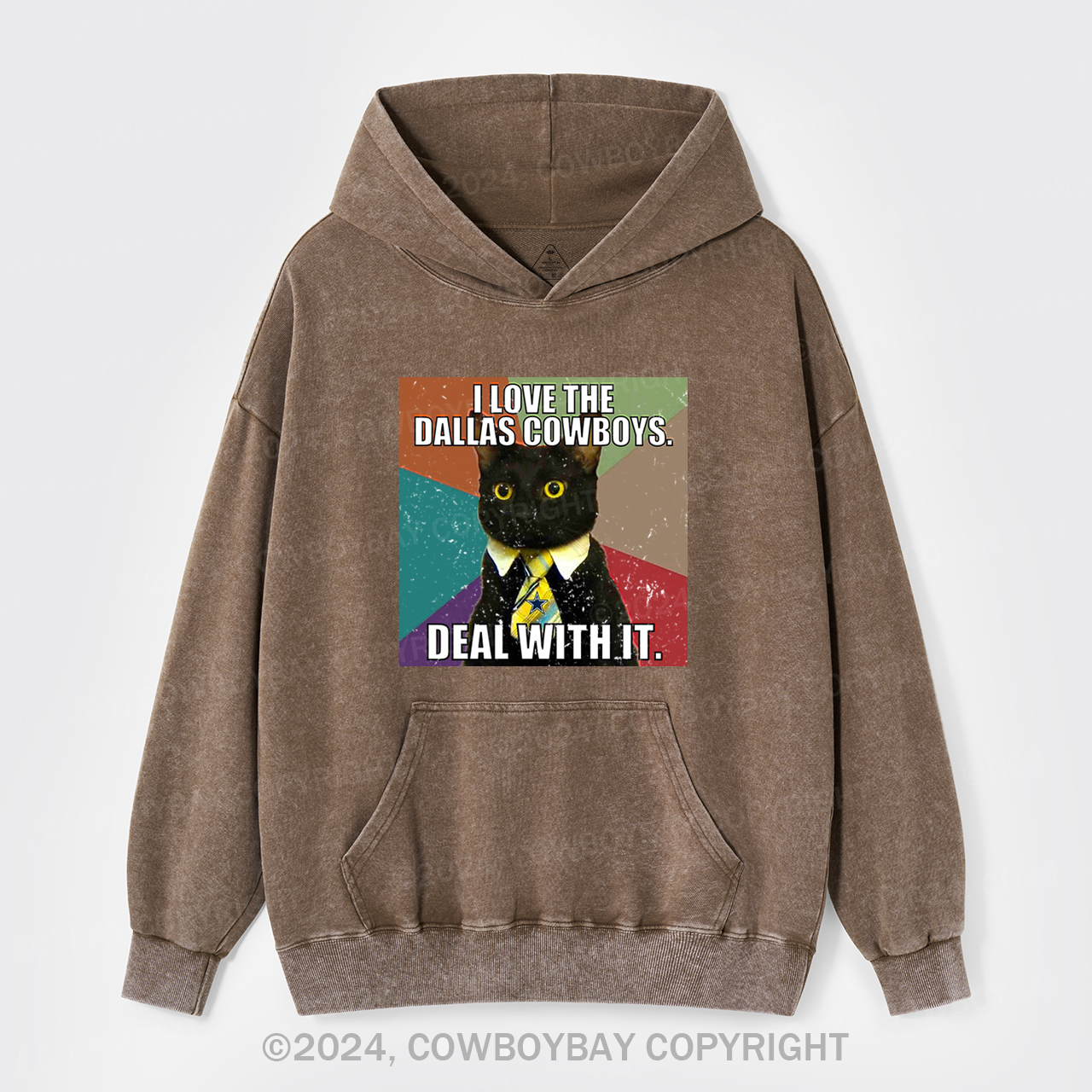 I Love The Dallas Cowboys Garment-Dye Hoodies