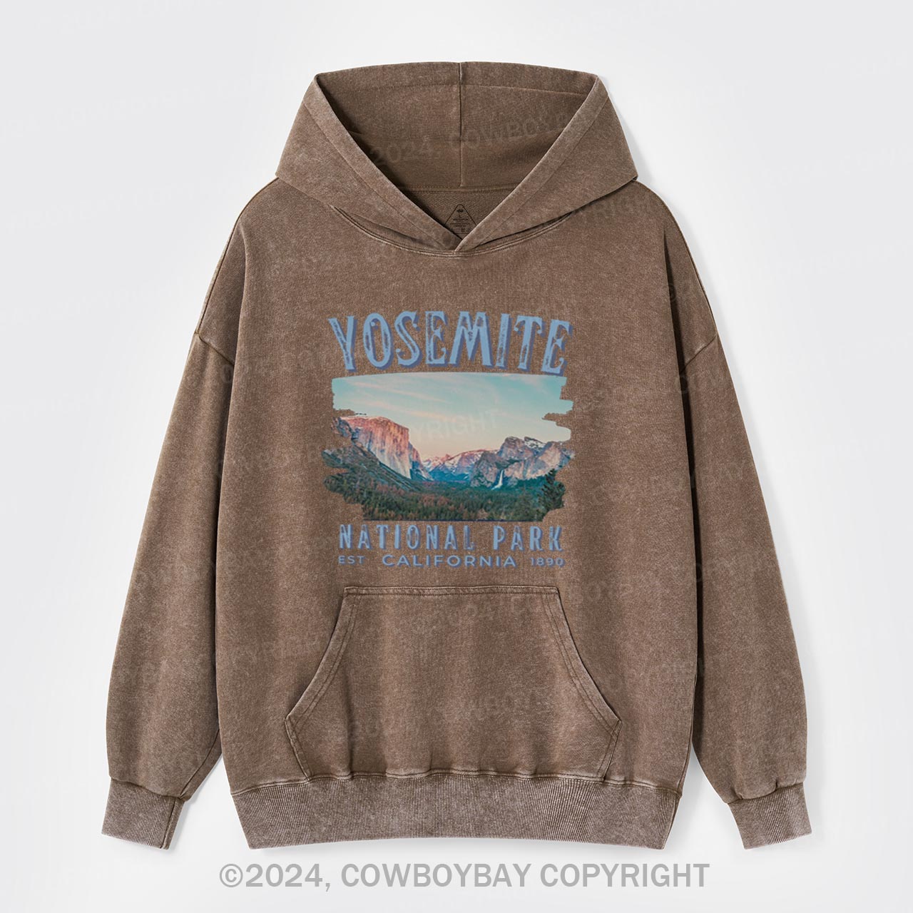 Yosemite National Park California Garment-Dye Hoodies