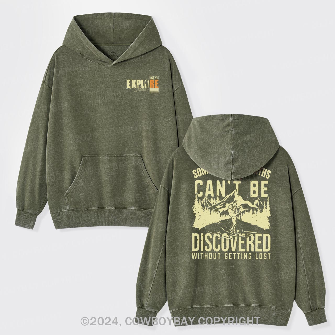Hiker Nature Garment-Dye Hoodies