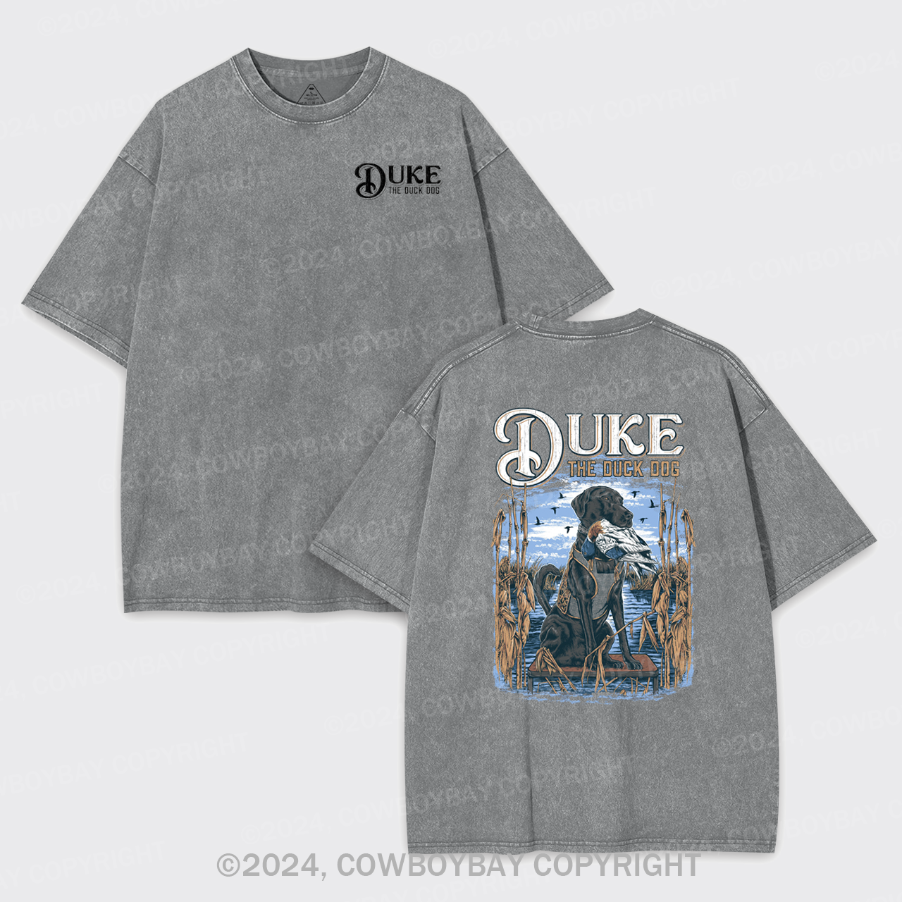 Duke The Duck Dog Garment-dye Tees